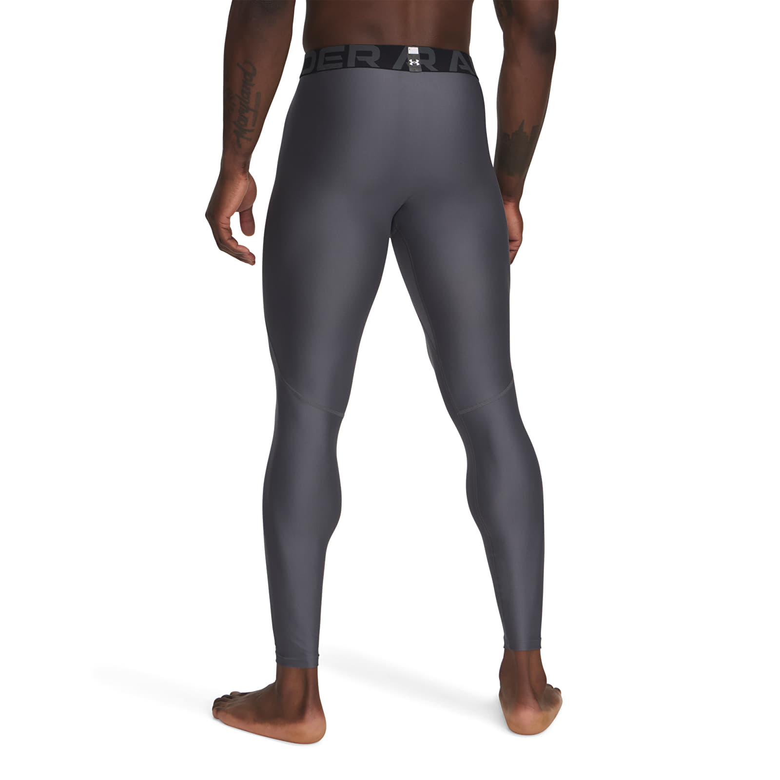 Men's leggings Under Armour HG Armour Leggings Castlerock/ White