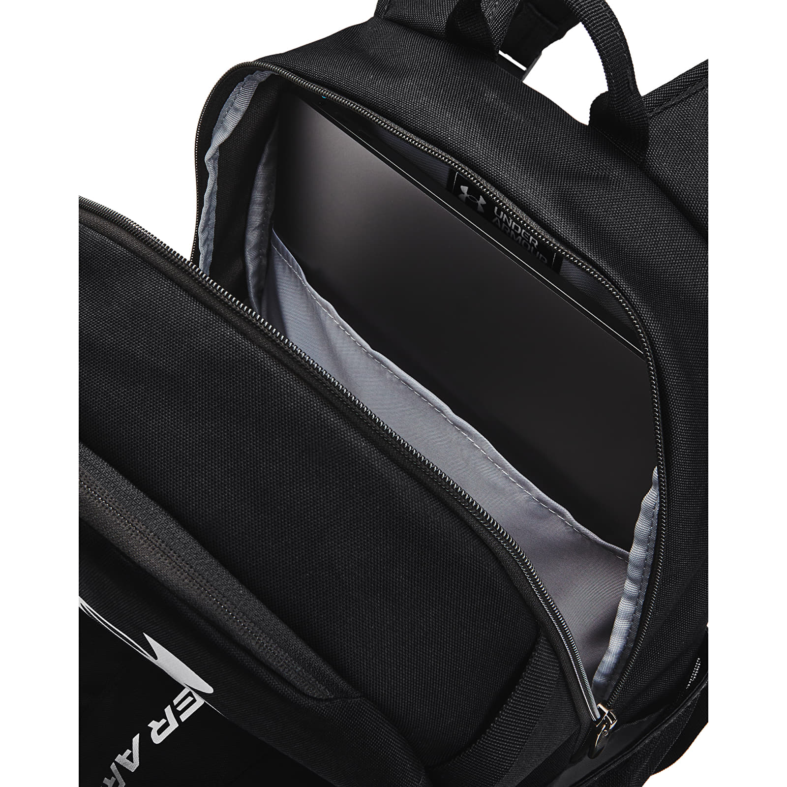 Herren Rucksäcke Under Armour Hustle Lite Backpack Black/ Black/ Metallic Silver