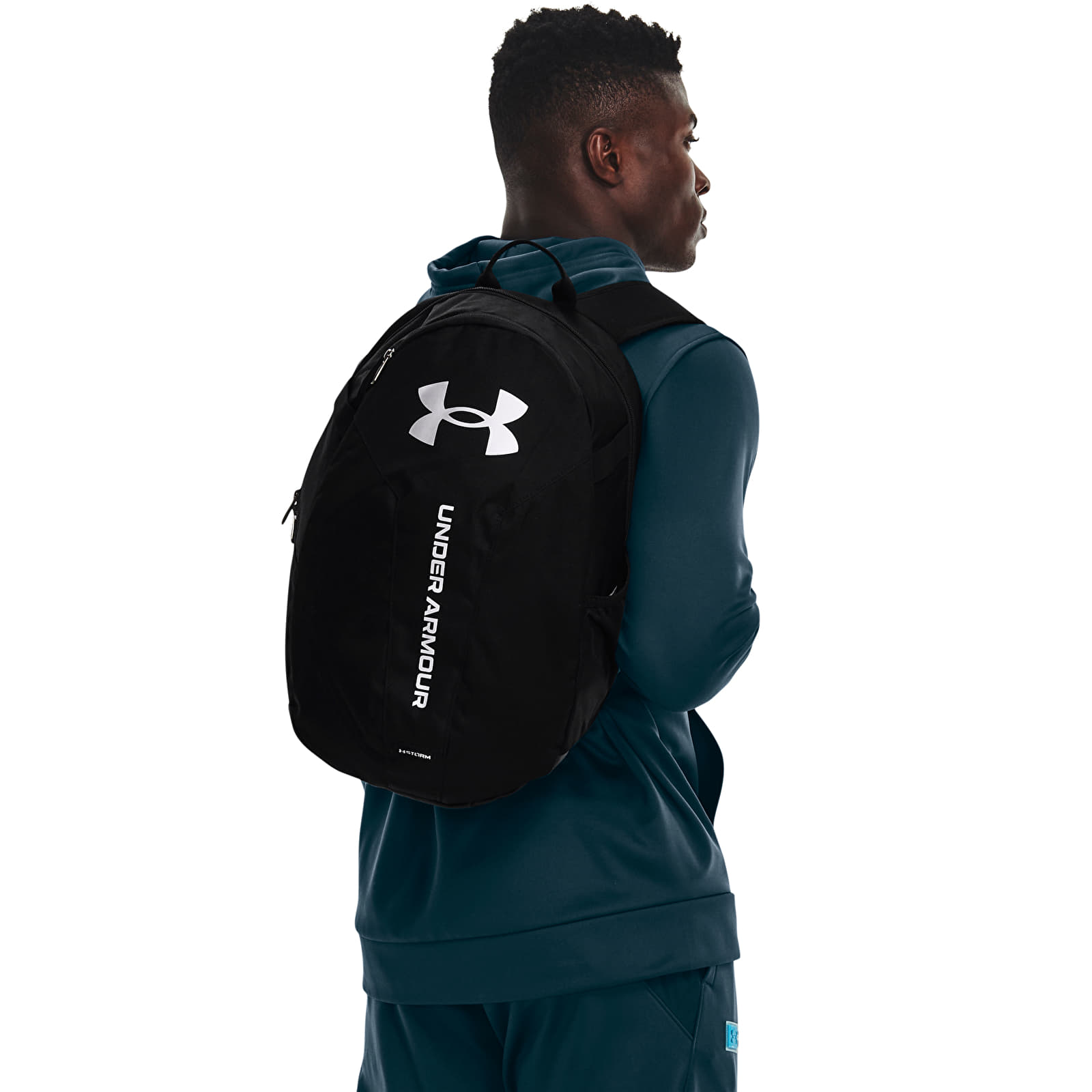 Herren Rucksäcke Under Armour Hustle Lite Backpack Black/ Black/ Metallic Silver