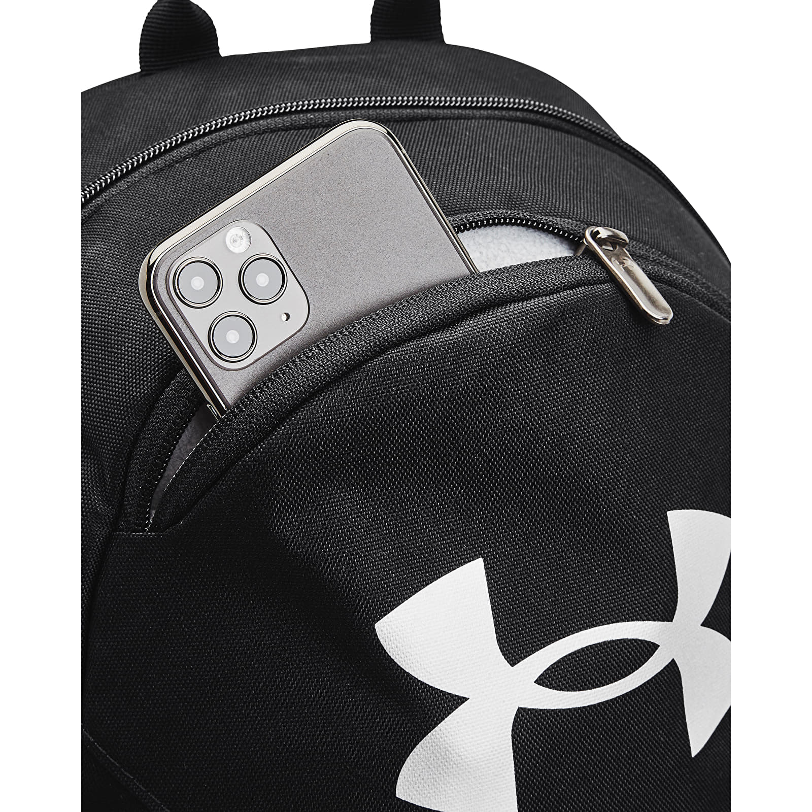 Herren Rucksäcke Under Armour Hustle Lite Backpack Black/ Black/ Metallic Silver