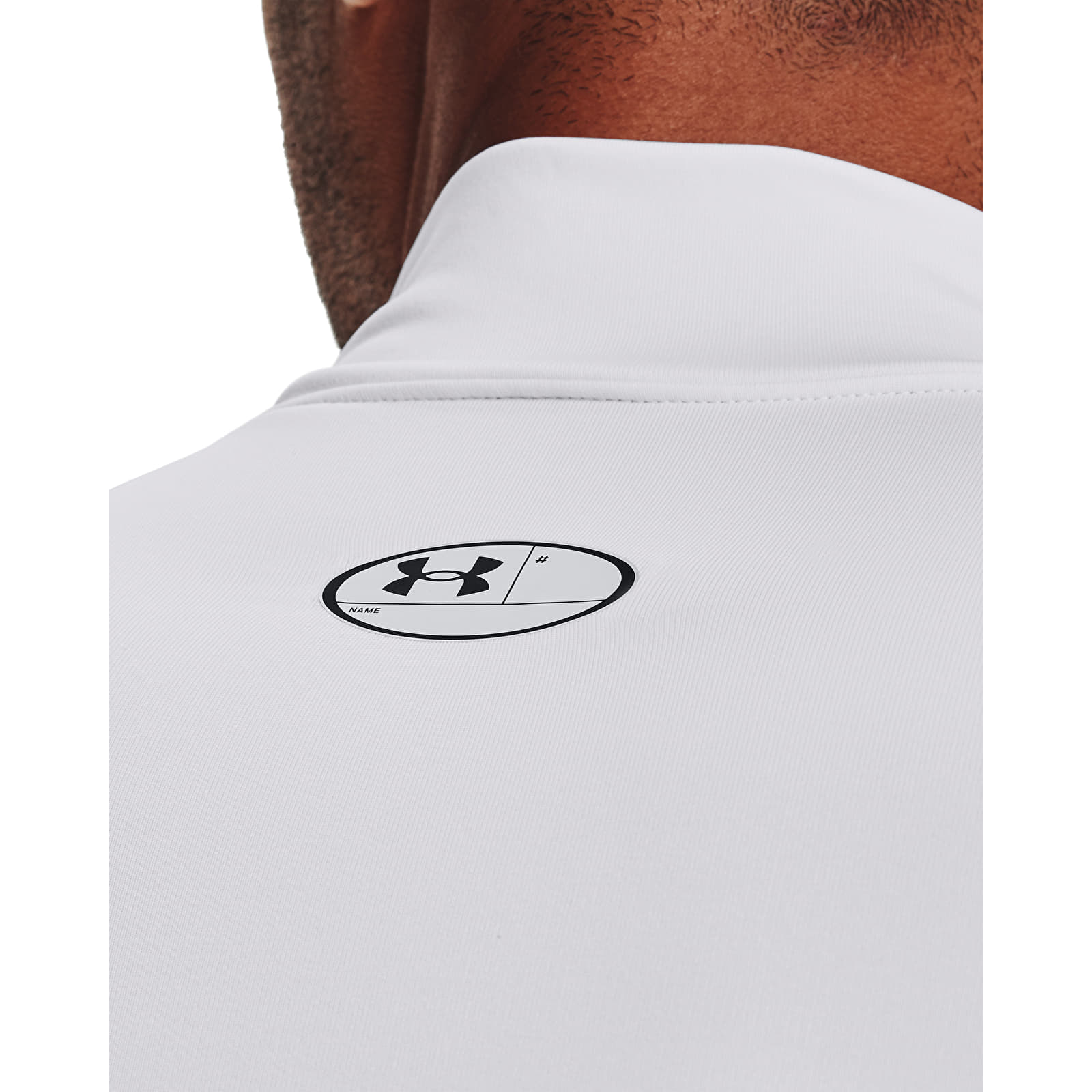 Férfi pólok Under Armour CG Armour Comp Mock White/ Black