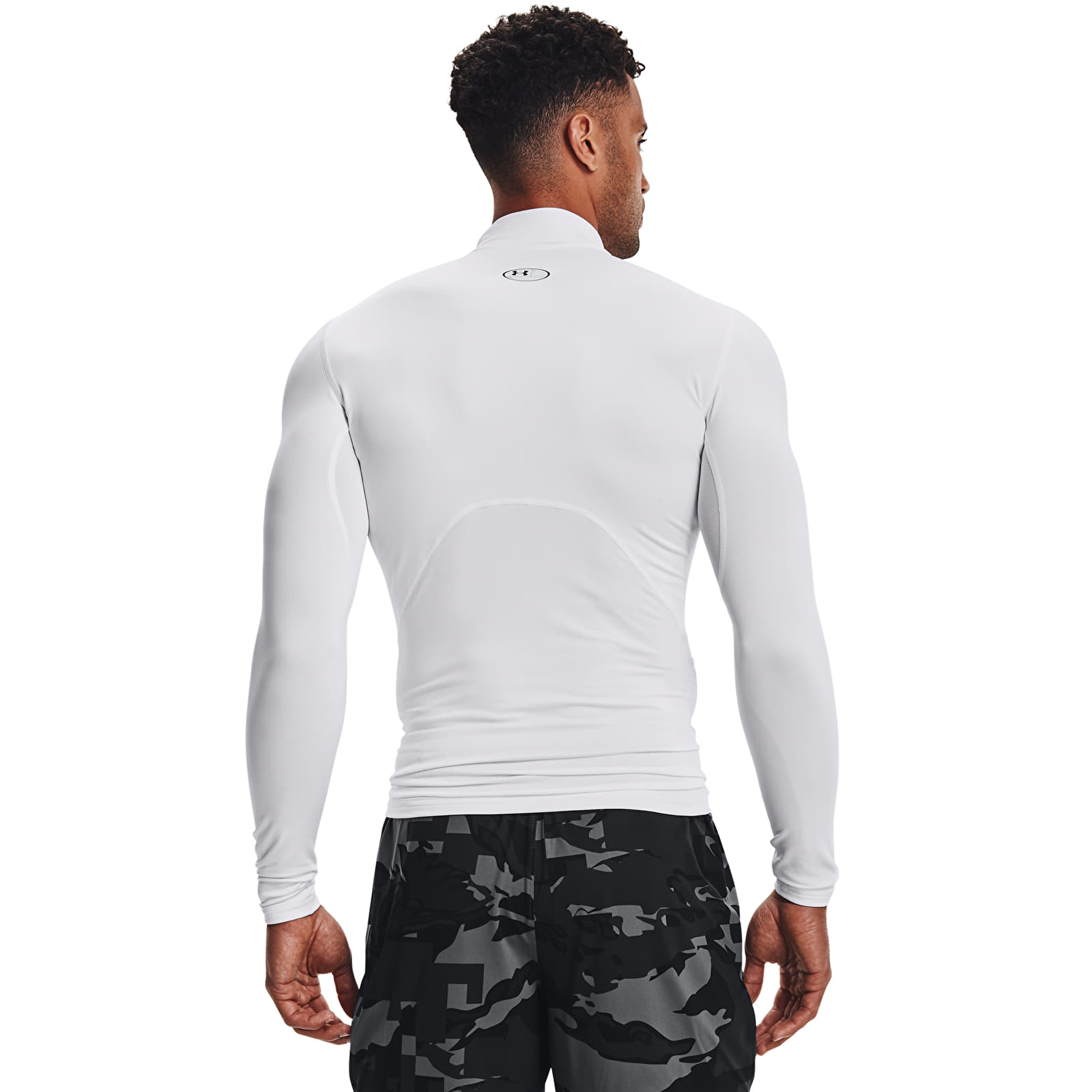 Férfi pólok Under Armour CG Armour Comp Mock White/ Black