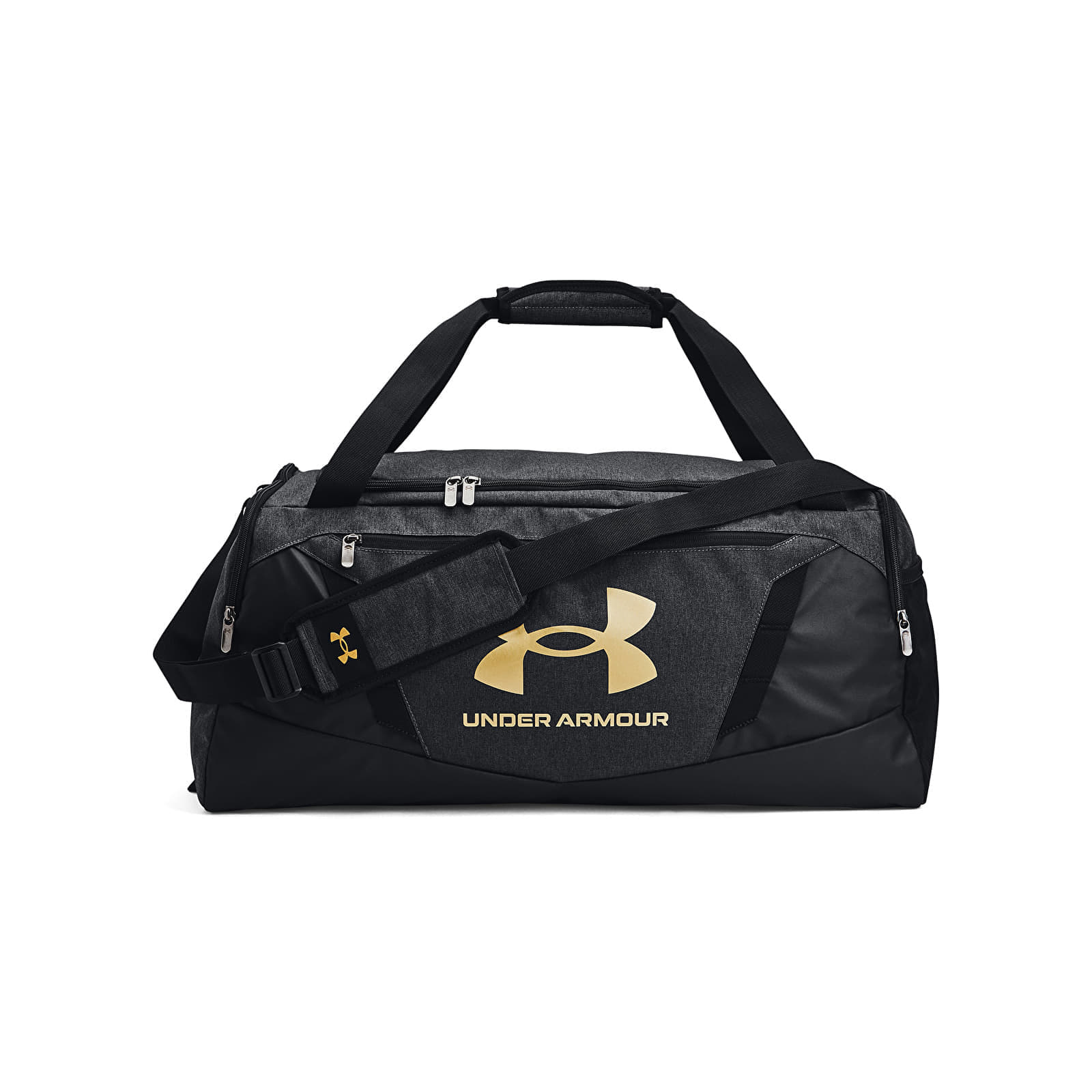 Чанта Under Armour Undeniable 5.0 Duffle Md Black Medium Heather/ Black/ Metallic Gold Universal