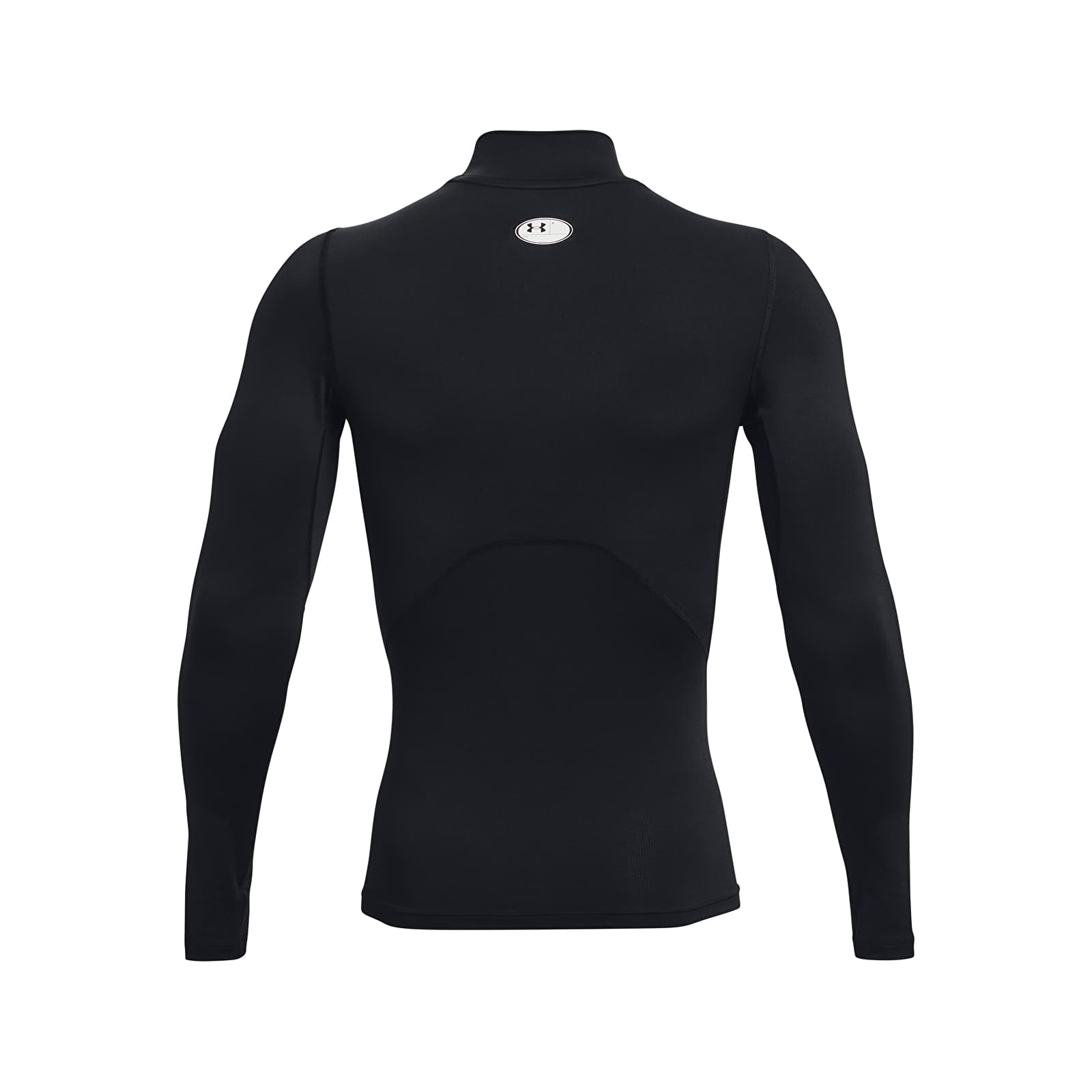 Trička Under Armour Hg Armour Comp Mock LS Black/ White