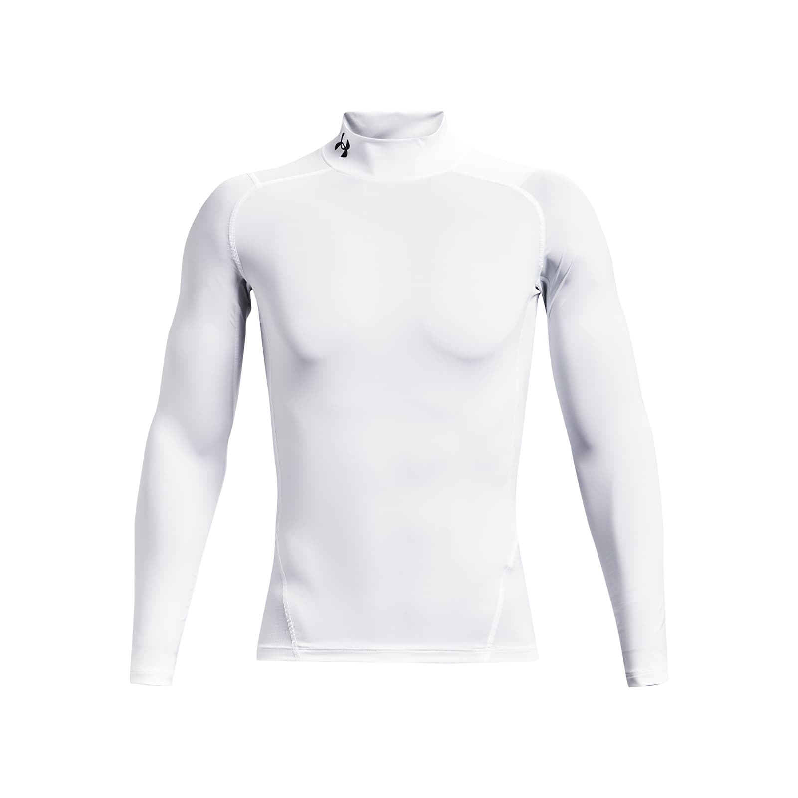 T-skjorter Under Armour Hg Armour Comp Mock LS White/ Black