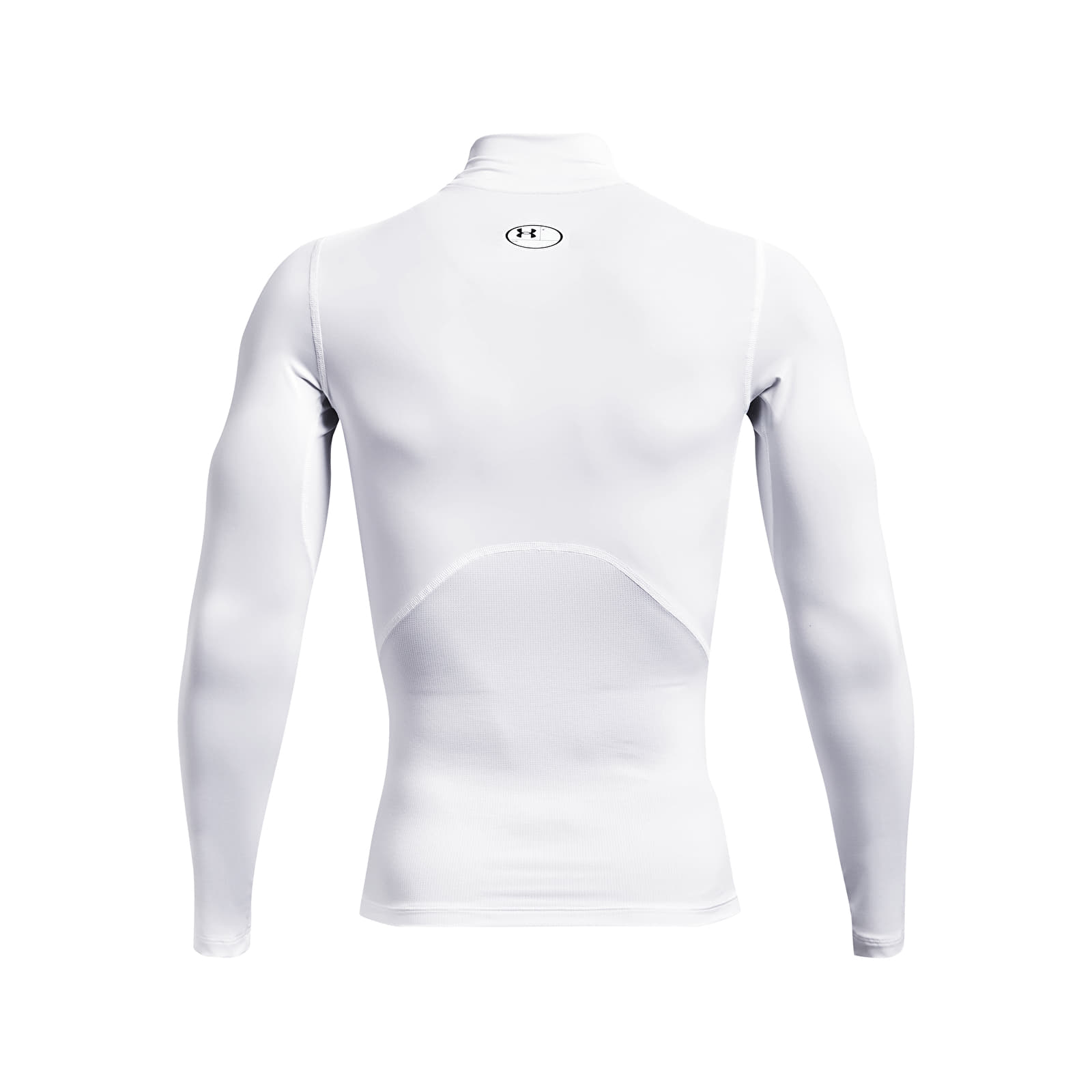 T-skjorter Under Armour Hg Armour Comp Mock LS White/ Black