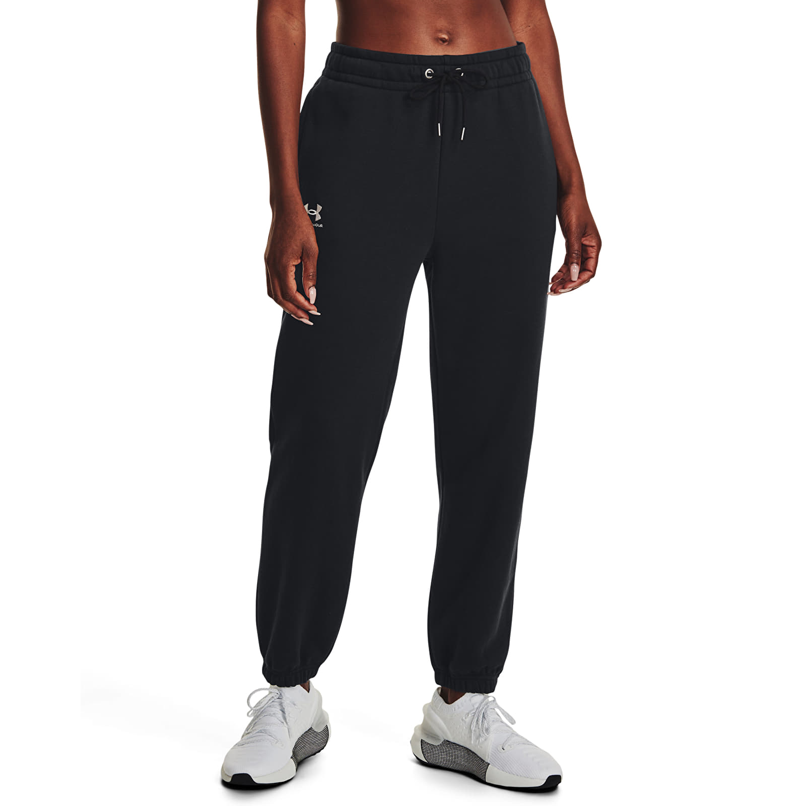 Ženske hlače Under Armour Icon Fleece Jogger Black/ White