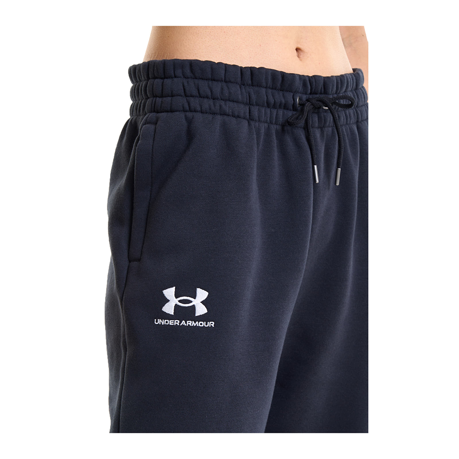 Ženske hlače Under Armour Icon Fleece Jogger Black/ White
