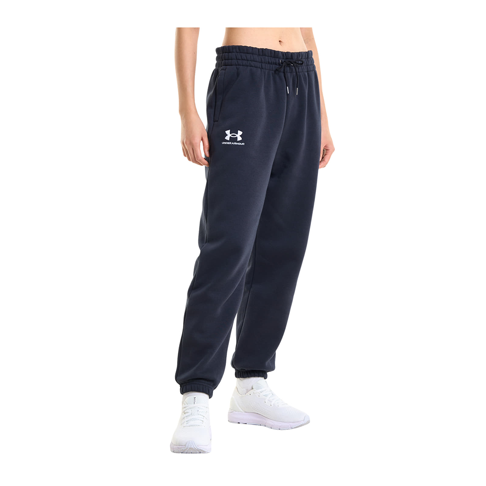 Ženske hlače Under Armour Icon Fleece Jogger Black/ White