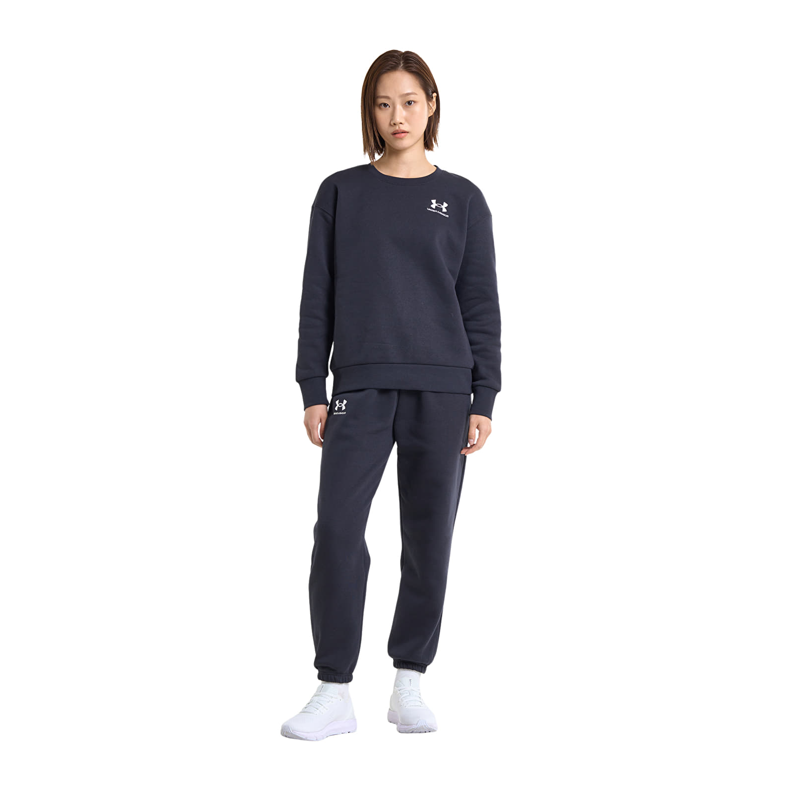 Ženske hlače Under Armour Icon Fleece Jogger Black/ White