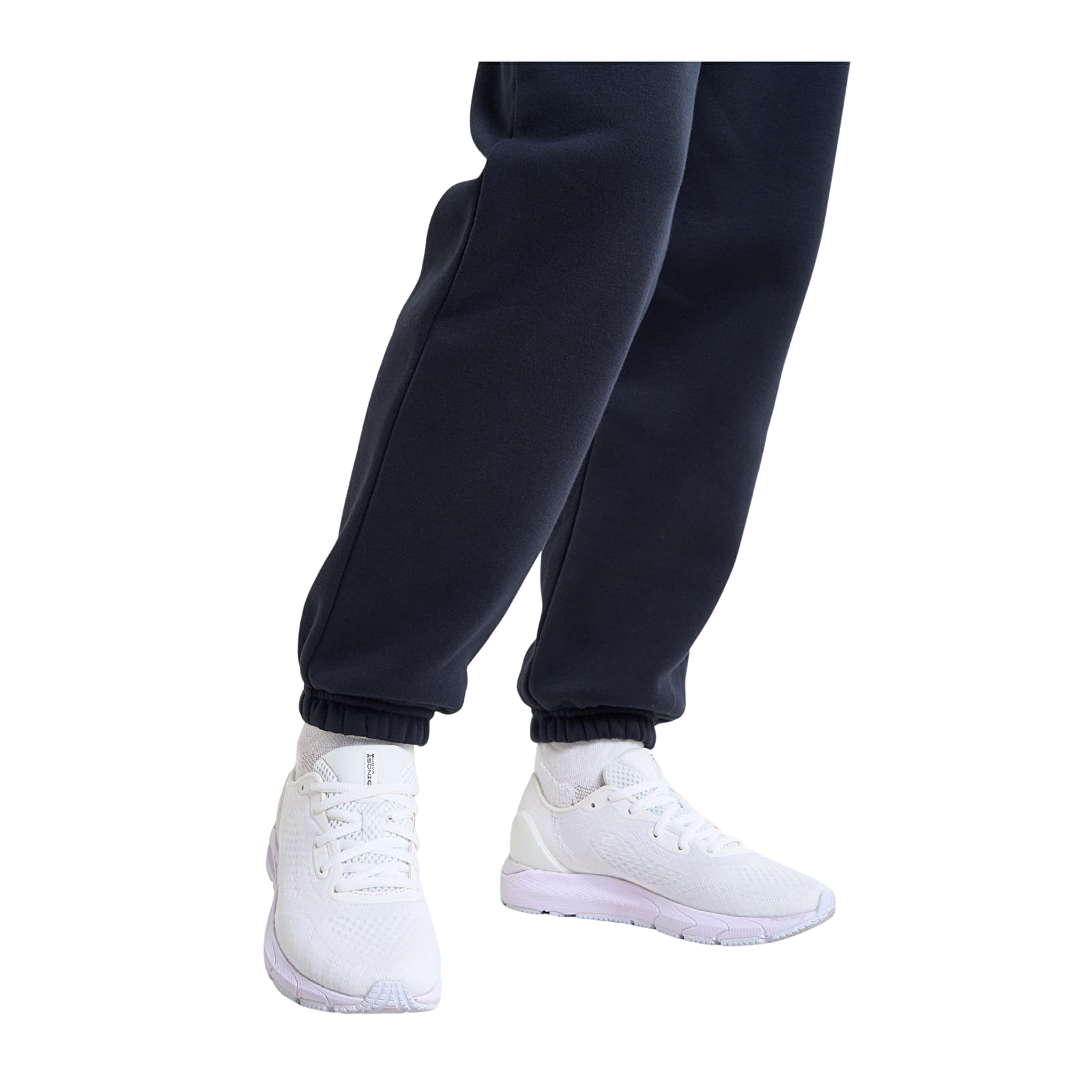 Ženske hlače Under Armour Icon Fleece Jogger Black/ White