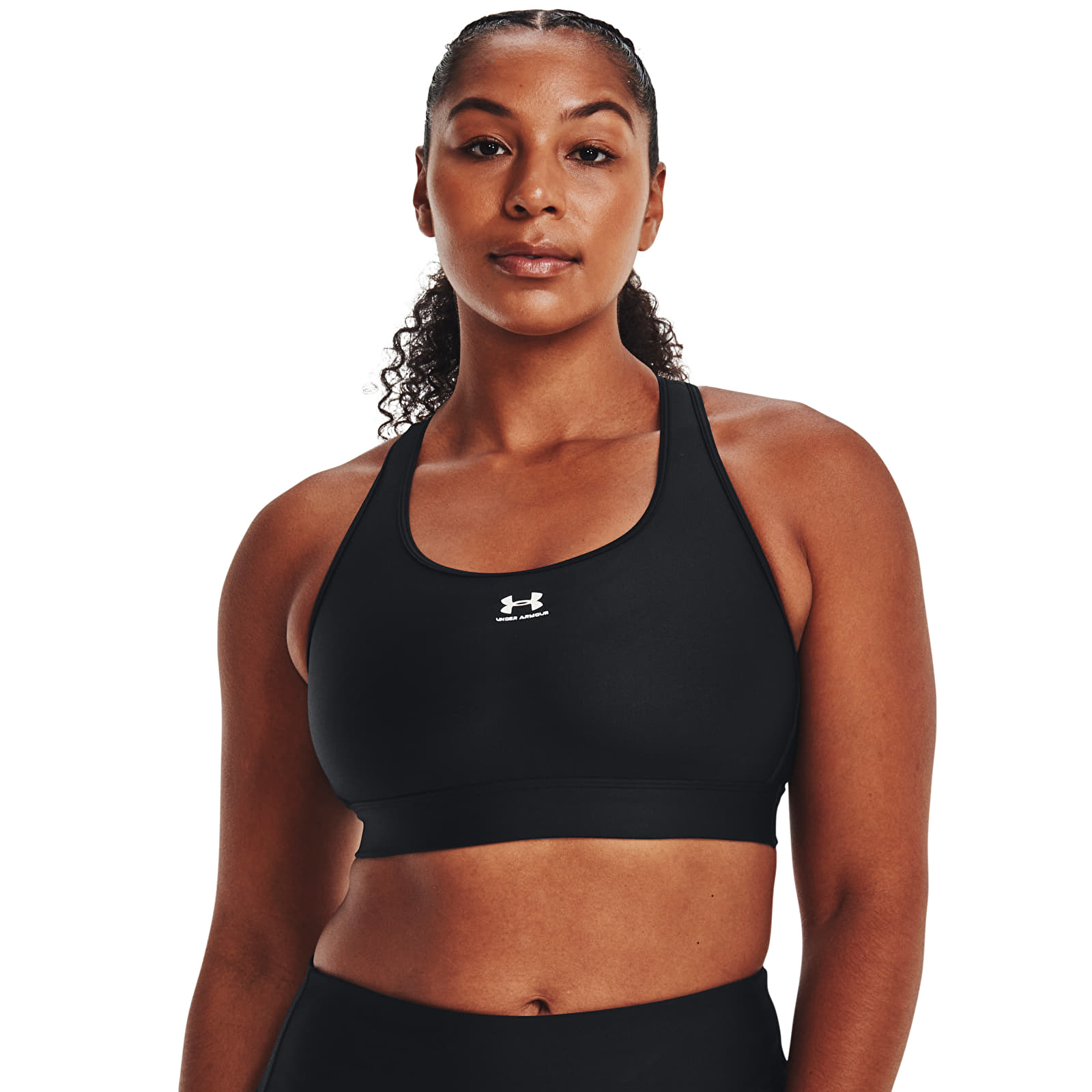 Bras Under Armour HeatGear Mid Padless Black/ Black/ White