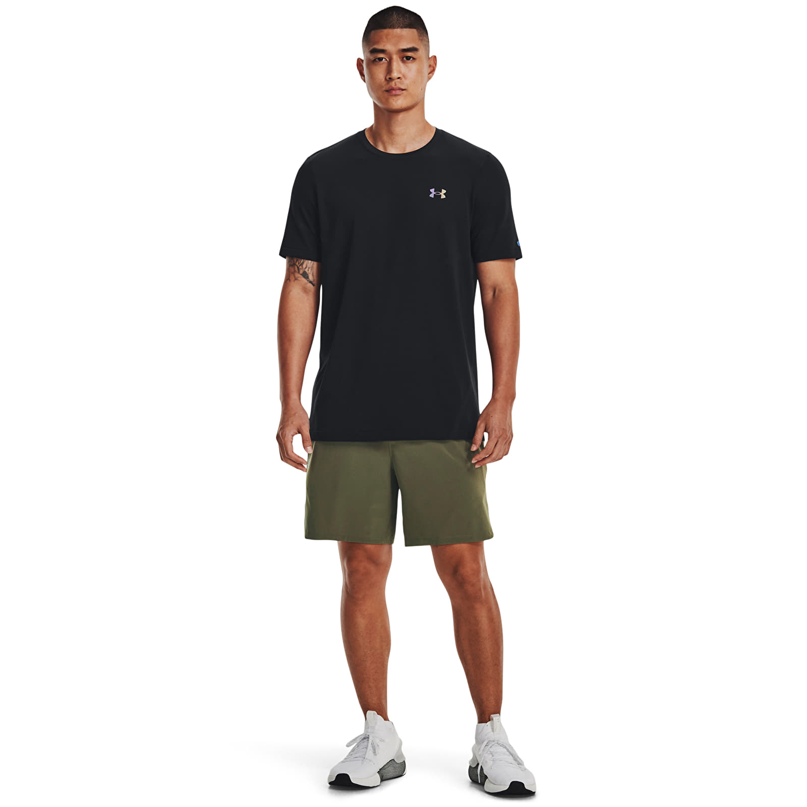Pánská trička Under Armour Vanish Elite Seamless SS Tee Black/ Iridescent