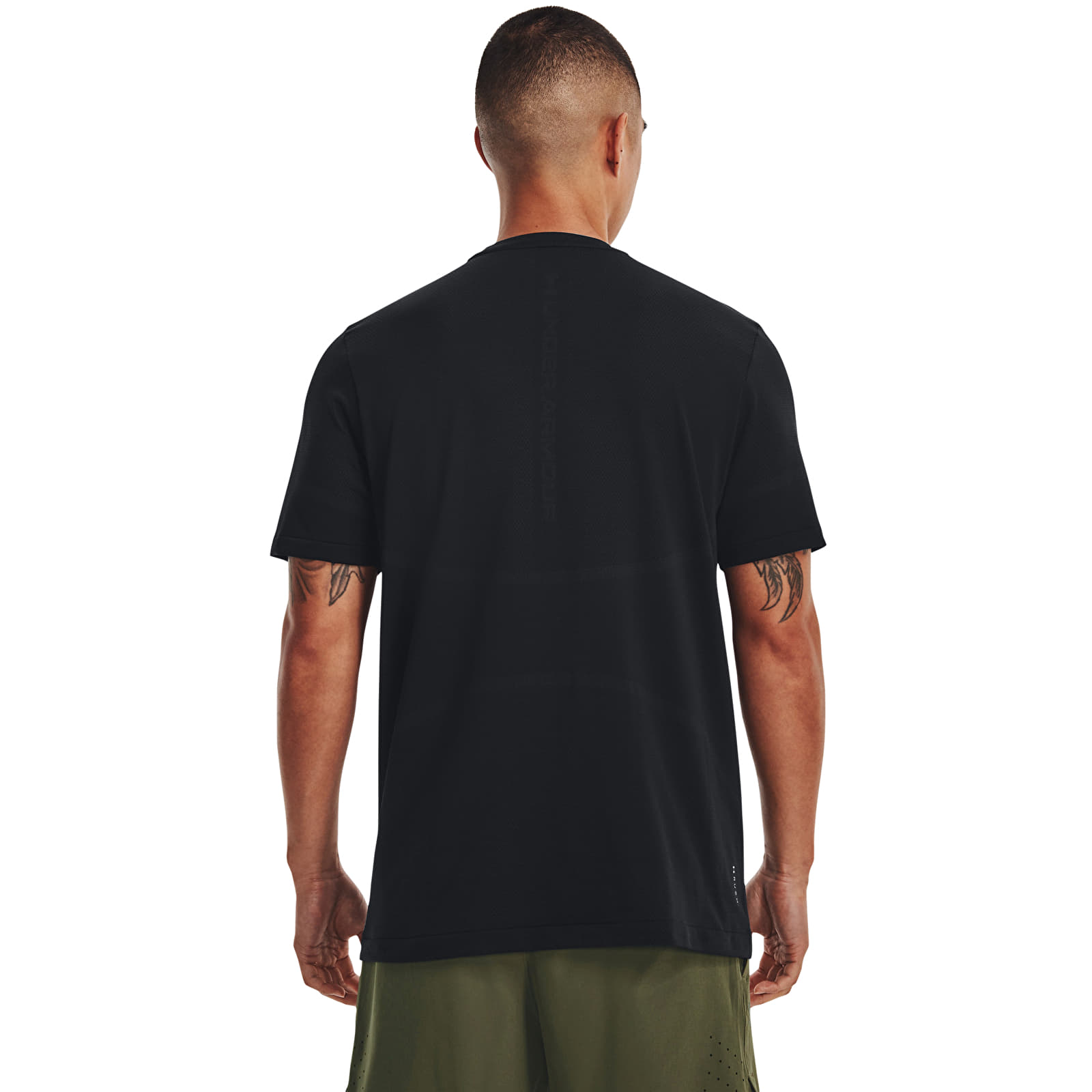 Pánská trička Under Armour Vanish Elite Seamless SS Tee Black/ Iridescent