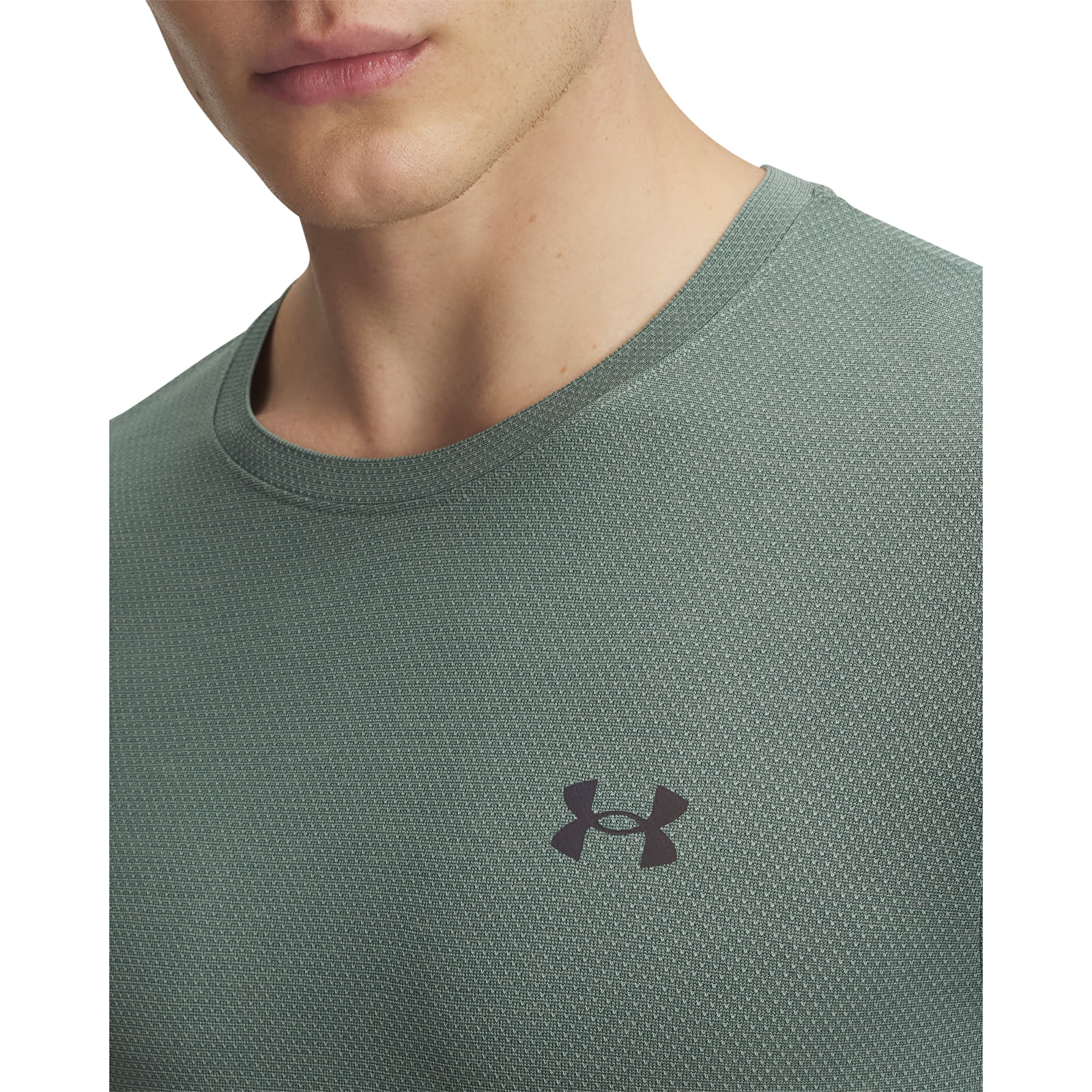 Meeste T-särgid Under Armour Vanish Elite Seamless SS Tee Silica Green/ Iridescent