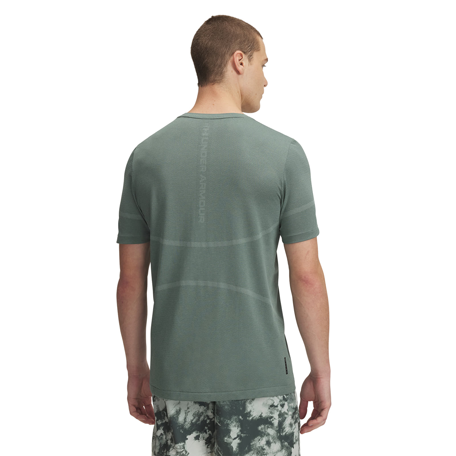 Meeste T-särgid Under Armour Vanish Elite Seamless SS Tee Silica Green/ Iridescent