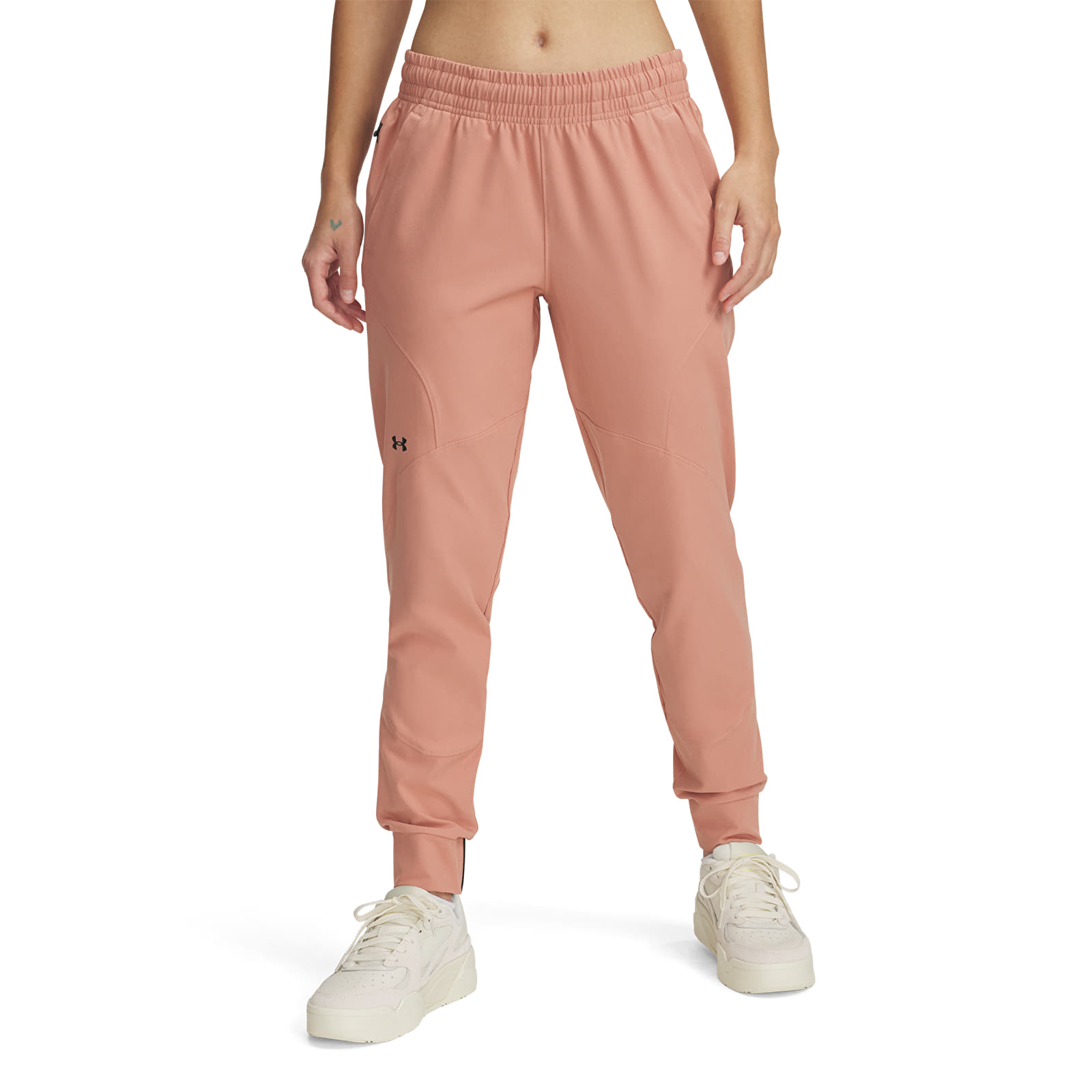 Pantaloni de damă Under Armour Unstoppable Jogger Canyon Pink/ Black