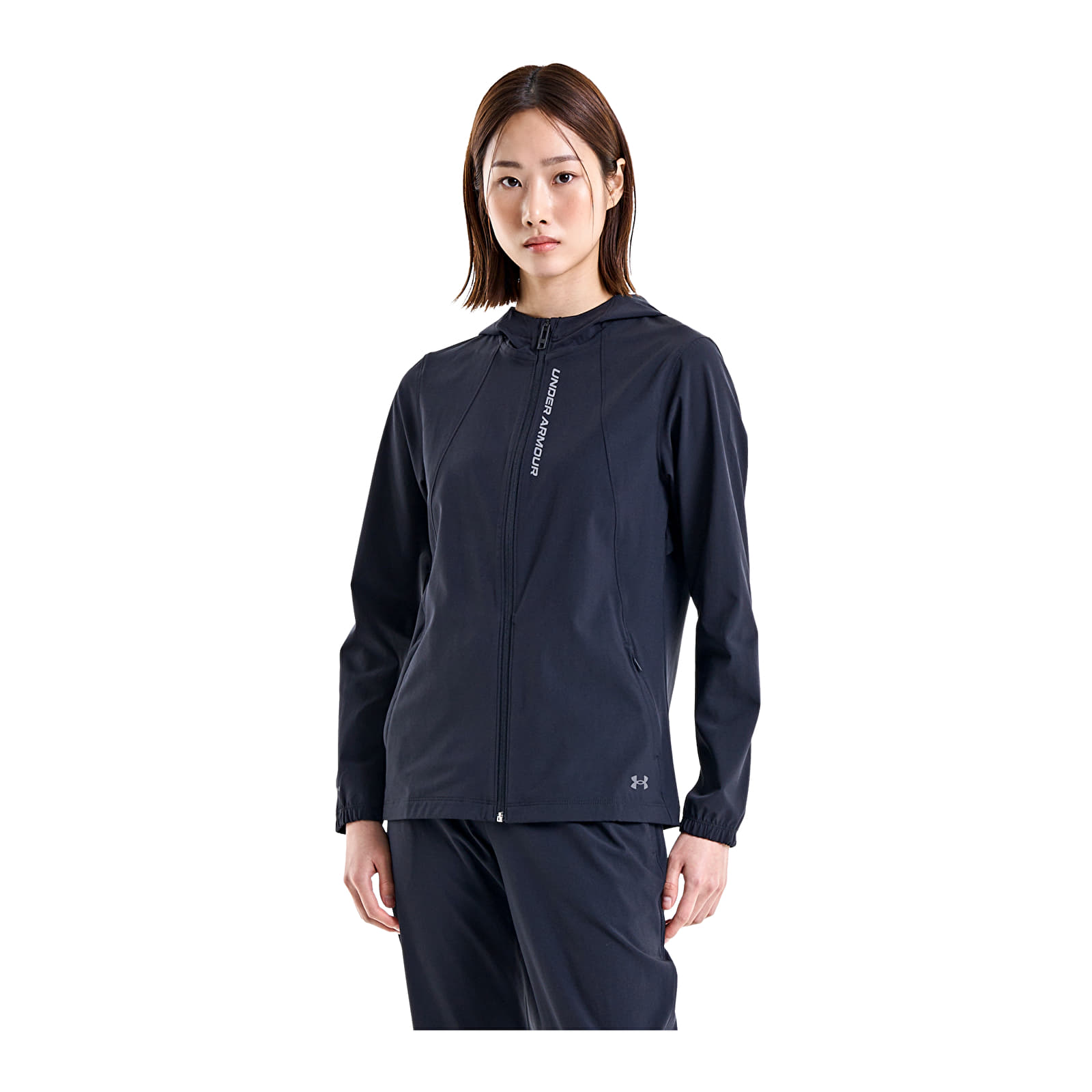 Női kabátok Under Armour OutRun the STORM Jacket Black/ Reflective/ Reflective