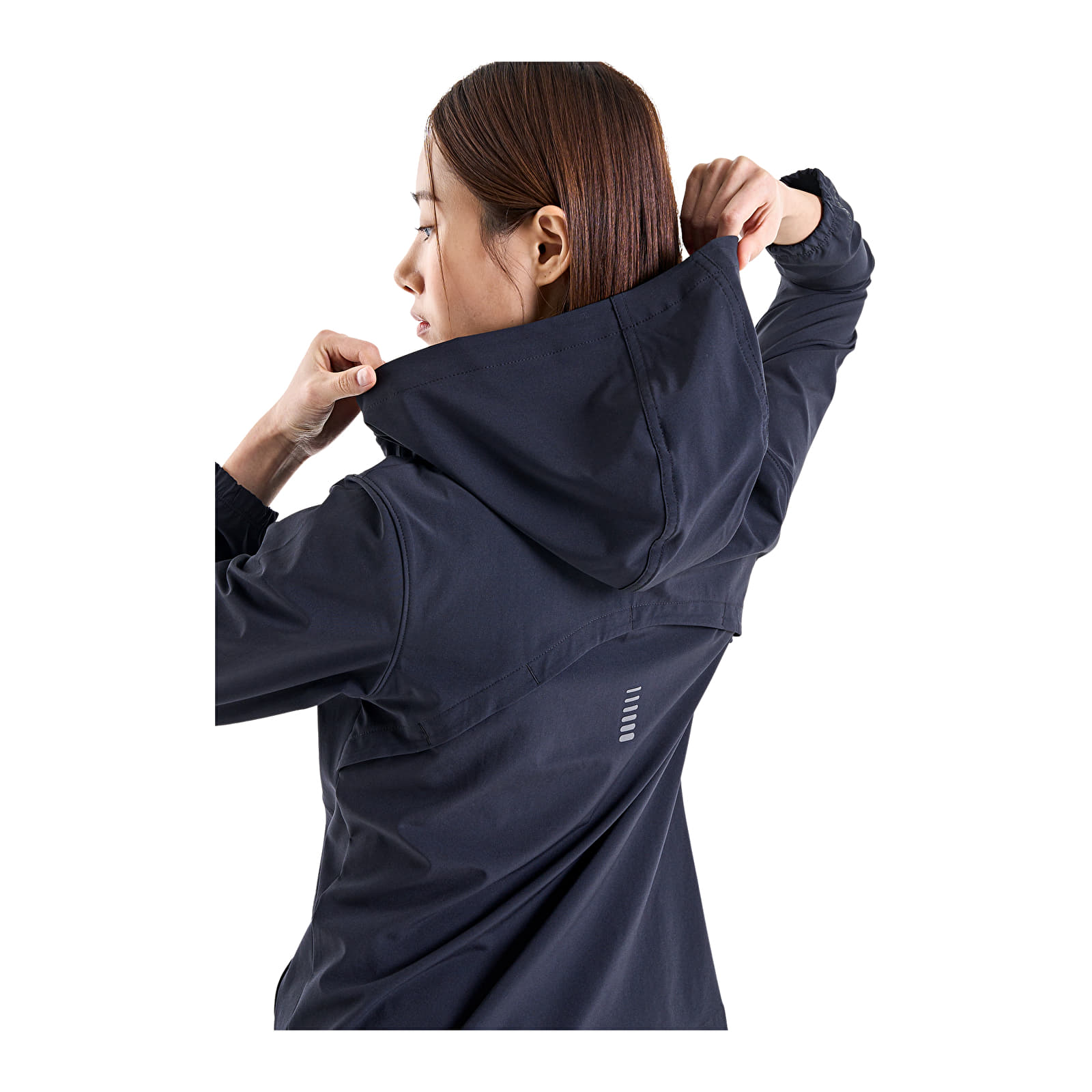 Női kabátok Under Armour OutRun the STORM Jacket Black/ Reflective/ Reflective