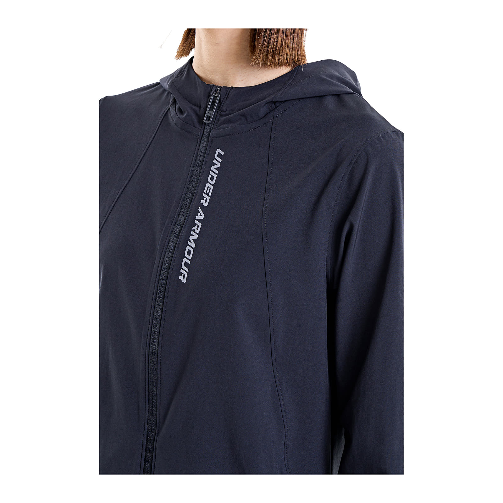 Női kabátok Under Armour OutRun the STORM Jacket Black/ Reflective/ Reflective