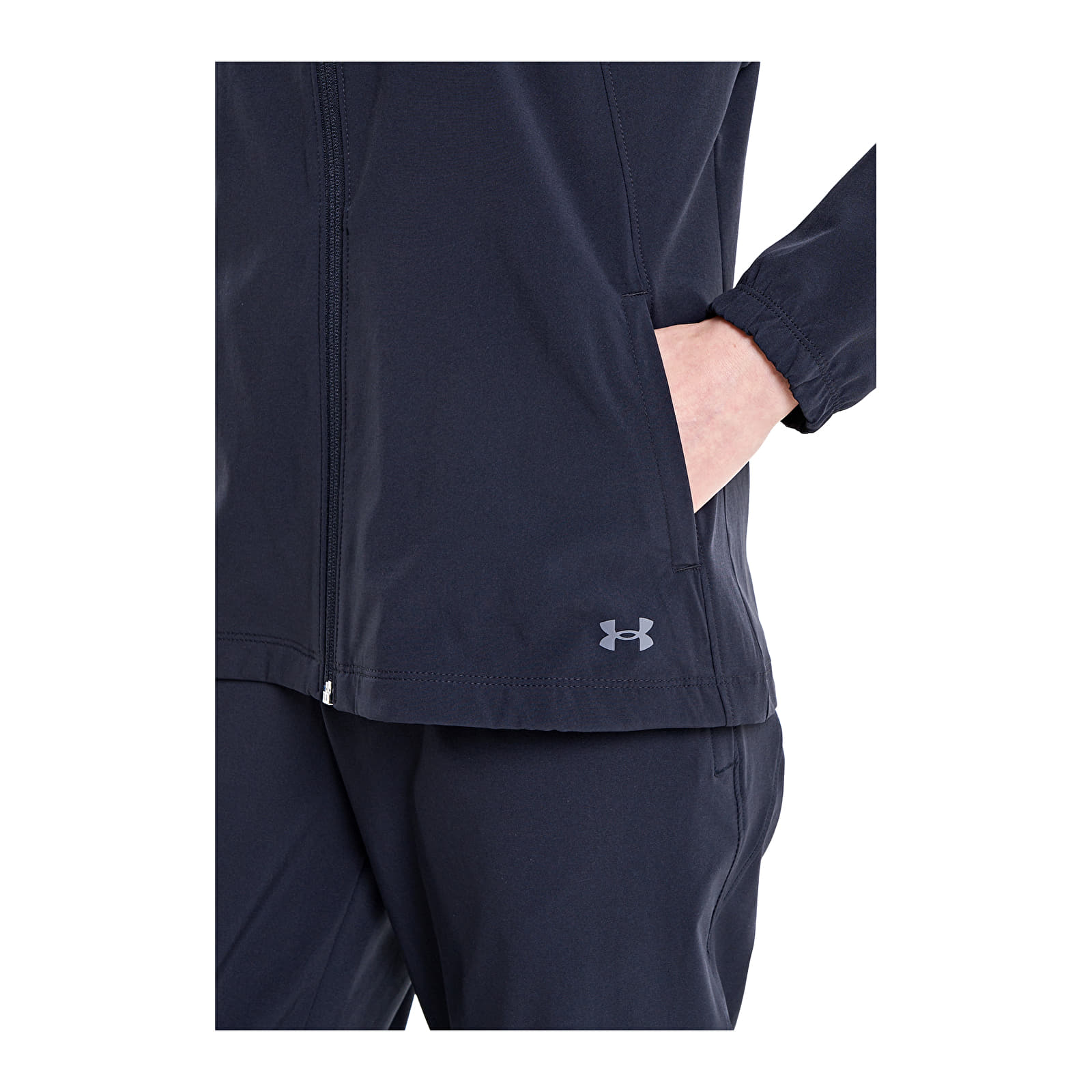 Női kabátok Under Armour OutRun the STORM Jacket Black/ Reflective/ Reflective