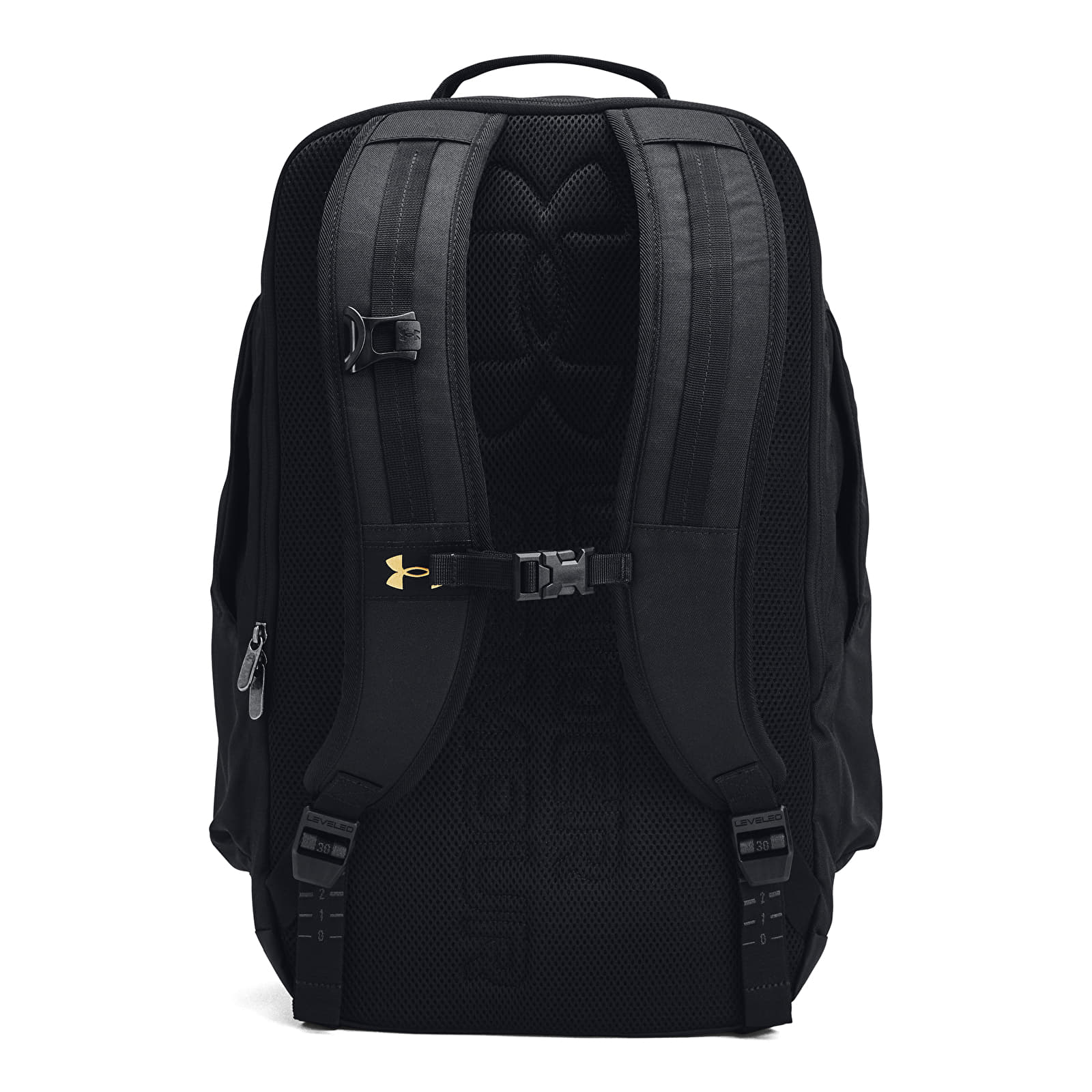 Ryggsäckar för män Under Armour Contain Backpack Black/ Black/ Metallic Gold