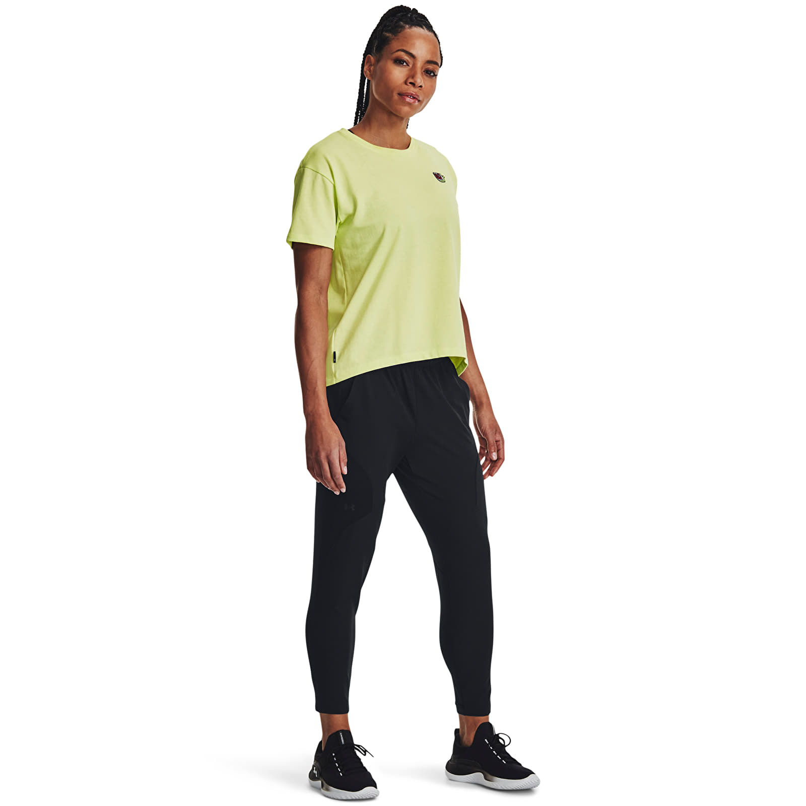 Hosen für Frauen Under Armour UNSTOPPABLE HYBRID Black/ Black