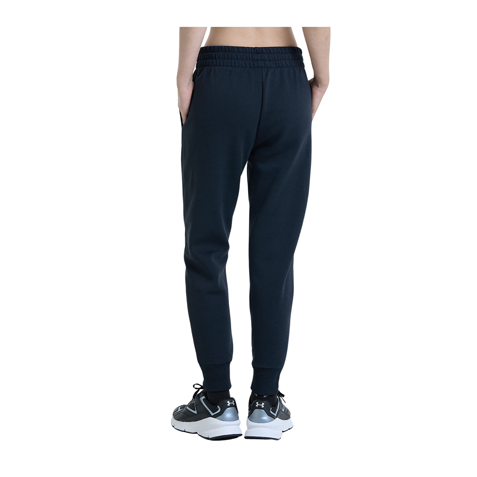 Pantalons femme Under Armour Rival Fleece Jogger Black/ White