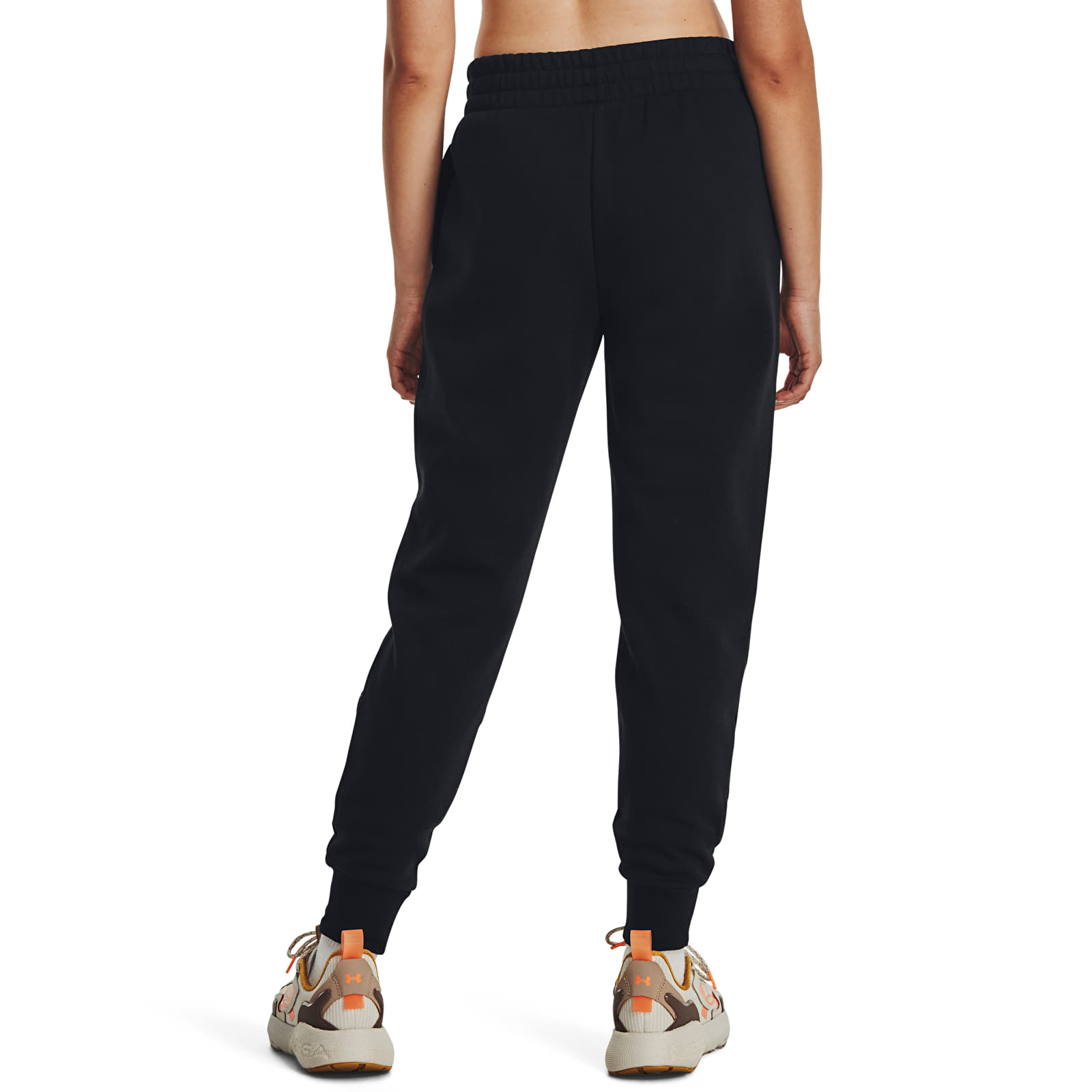 Pantalons femme Under Armour Rival Fleece Jogger Black/ White