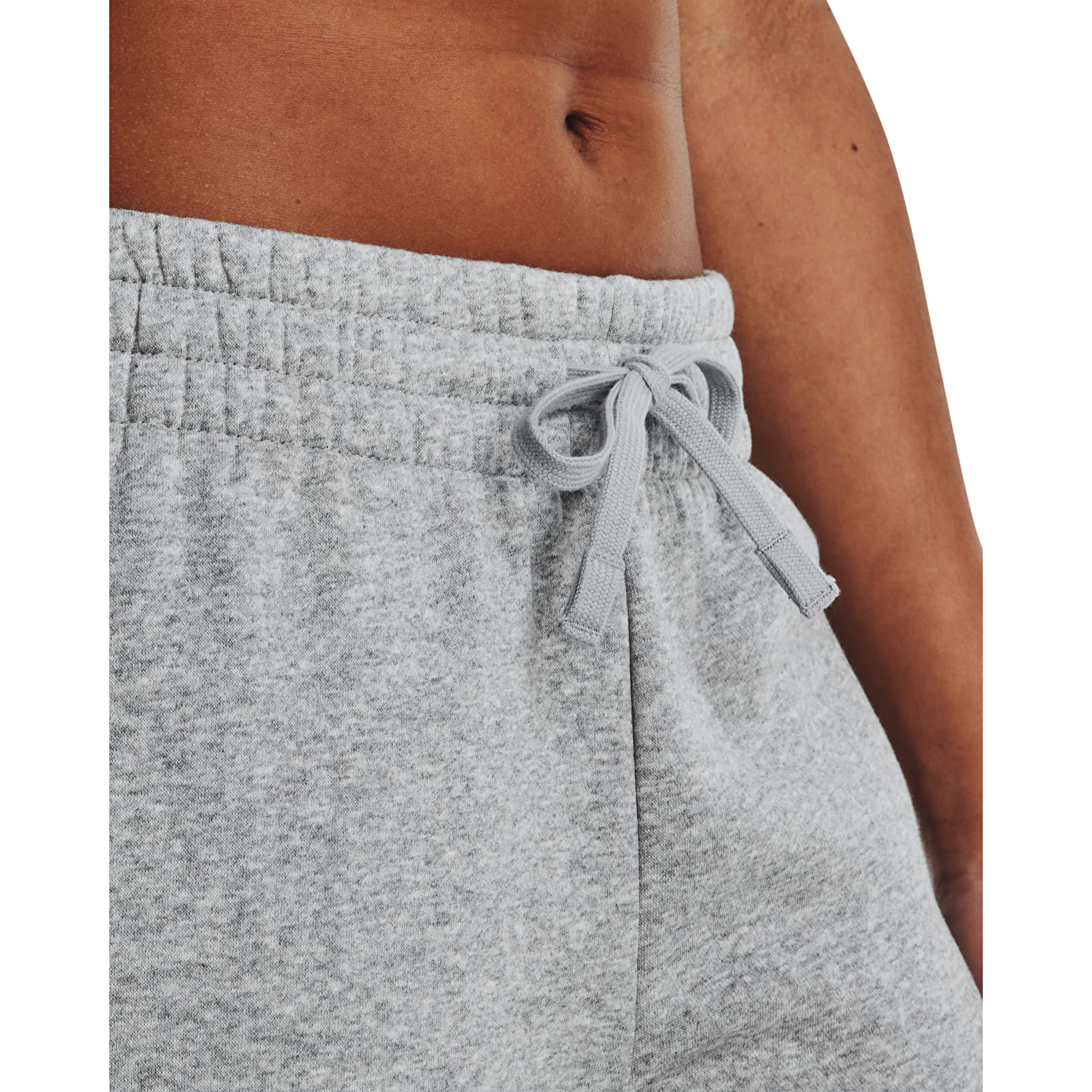 Sieviešu bikses Under Armour Rival Fleece Jogger Mod Gray Light Heather/ White