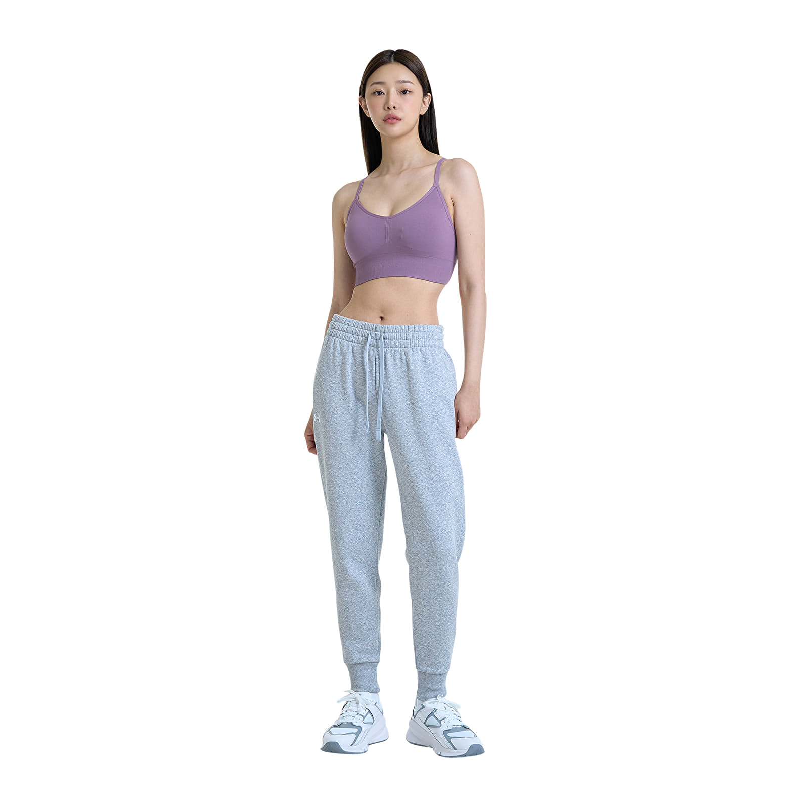 Sieviešu bikses Under Armour Rival Fleece Jogger Mod Gray Light Heather/ White