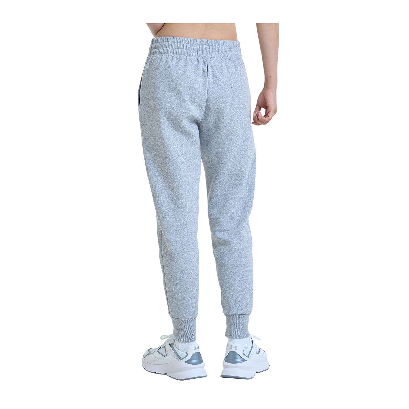 Sieviešu bikses Under Armour Rival Fleece Jogger Mod Gray Light Heather/ White