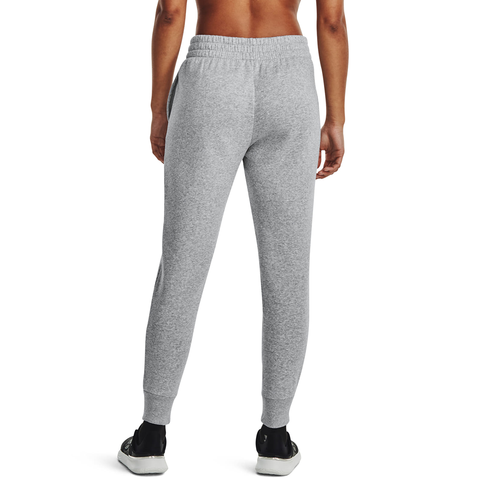 Sieviešu bikses Under Armour Rival Fleece Jogger Mod Gray Light Heather/ White