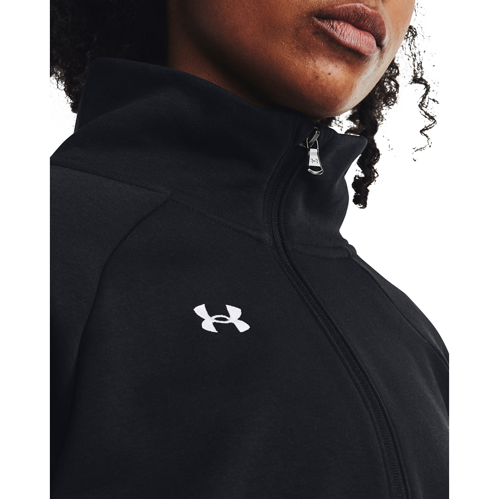 Sieviešu hoodies Under Armour Rival Fleece HZ Black/ White