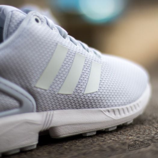 White adidas zx flux on feet discount