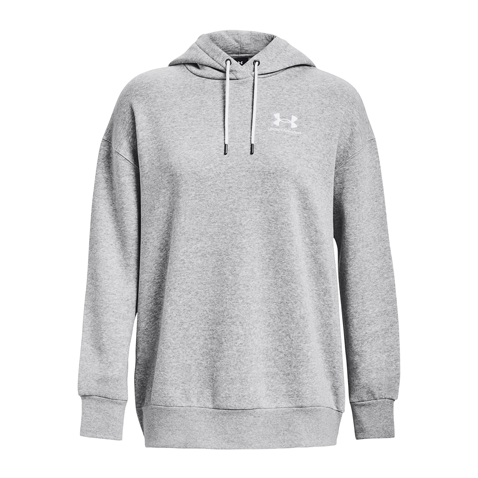 Sieviešu hoodies Under Armour Icon Fleece OS Hoodie Mod Gray Light Heather/ White