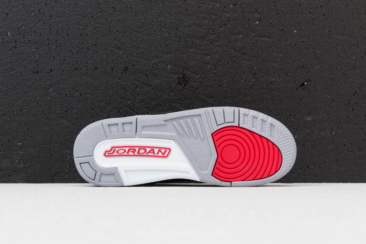 Scarpe donna Air Jordan 3 Retro OG BG Black/ Fire Red-Cement Grey
