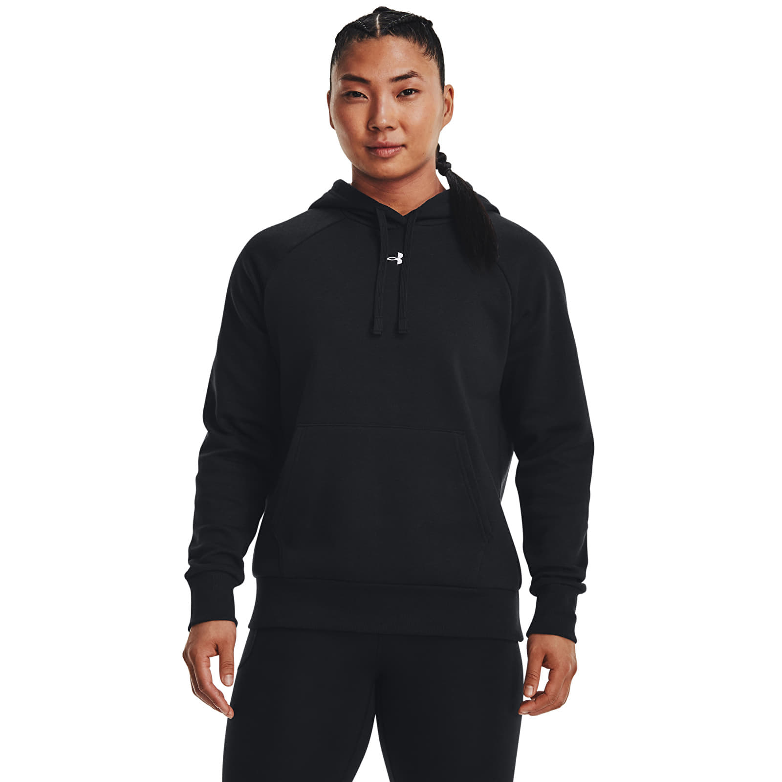 Sweatshirt Under Armour Rival Fleece Hoodie Black/ White M