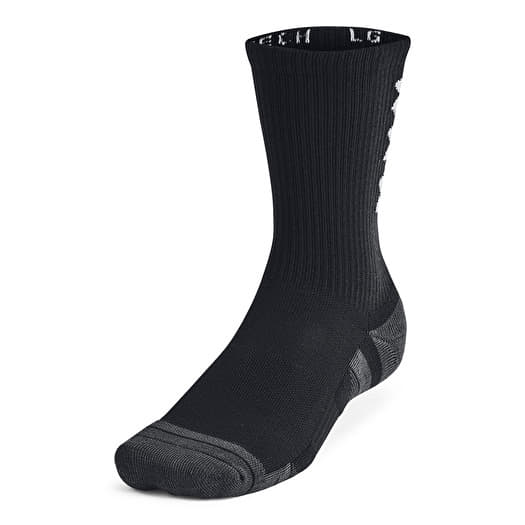 Under Armour Perf Tech Nov 3-Pack Crew Black/ Black/ White