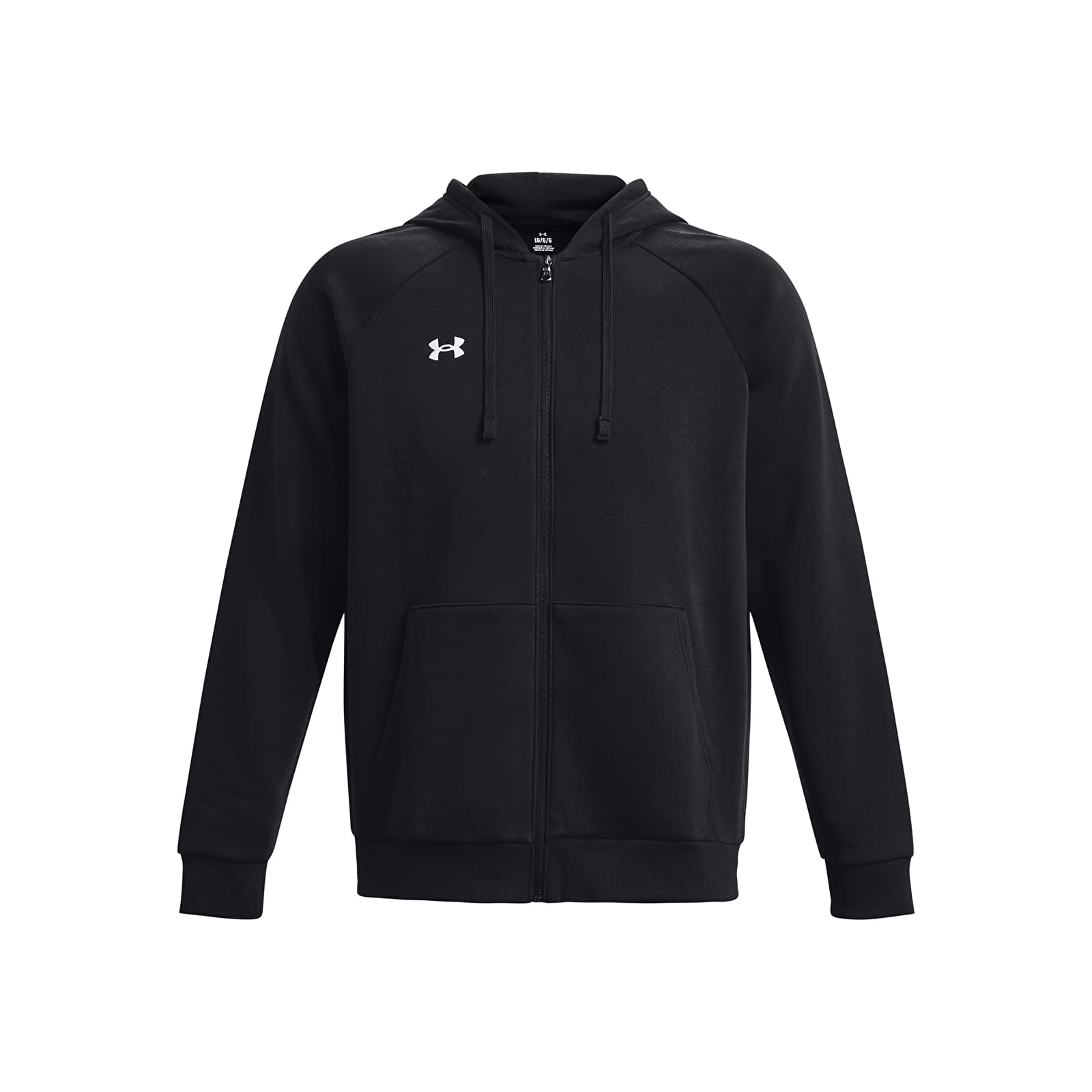 Bluzy z kapturem Under Armour Rival Fleece FZ Hoodie Black/ White