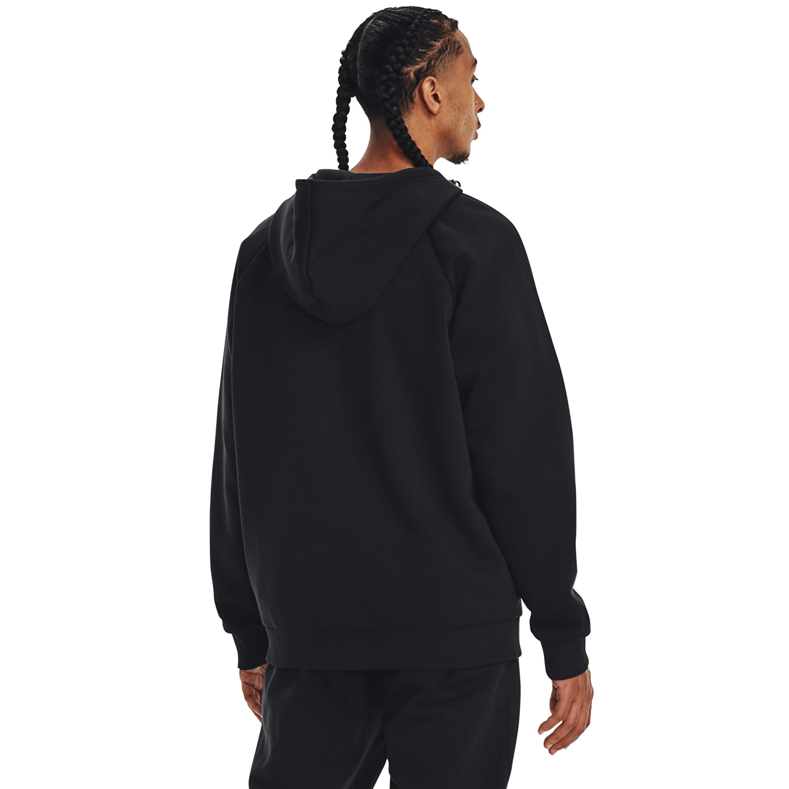 Bluzy z kapturem Under Armour Rival Fleece FZ Hoodie Black/ White