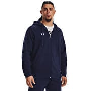 Under Armour Rival Fleece FZ Hoodie Midnight Navy/ White