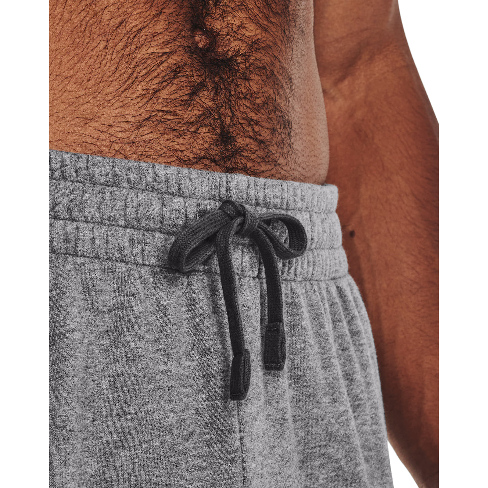 Bukser til mænd Under Armour Rival Fleece Joggers Castlerock Light Heather/ White
