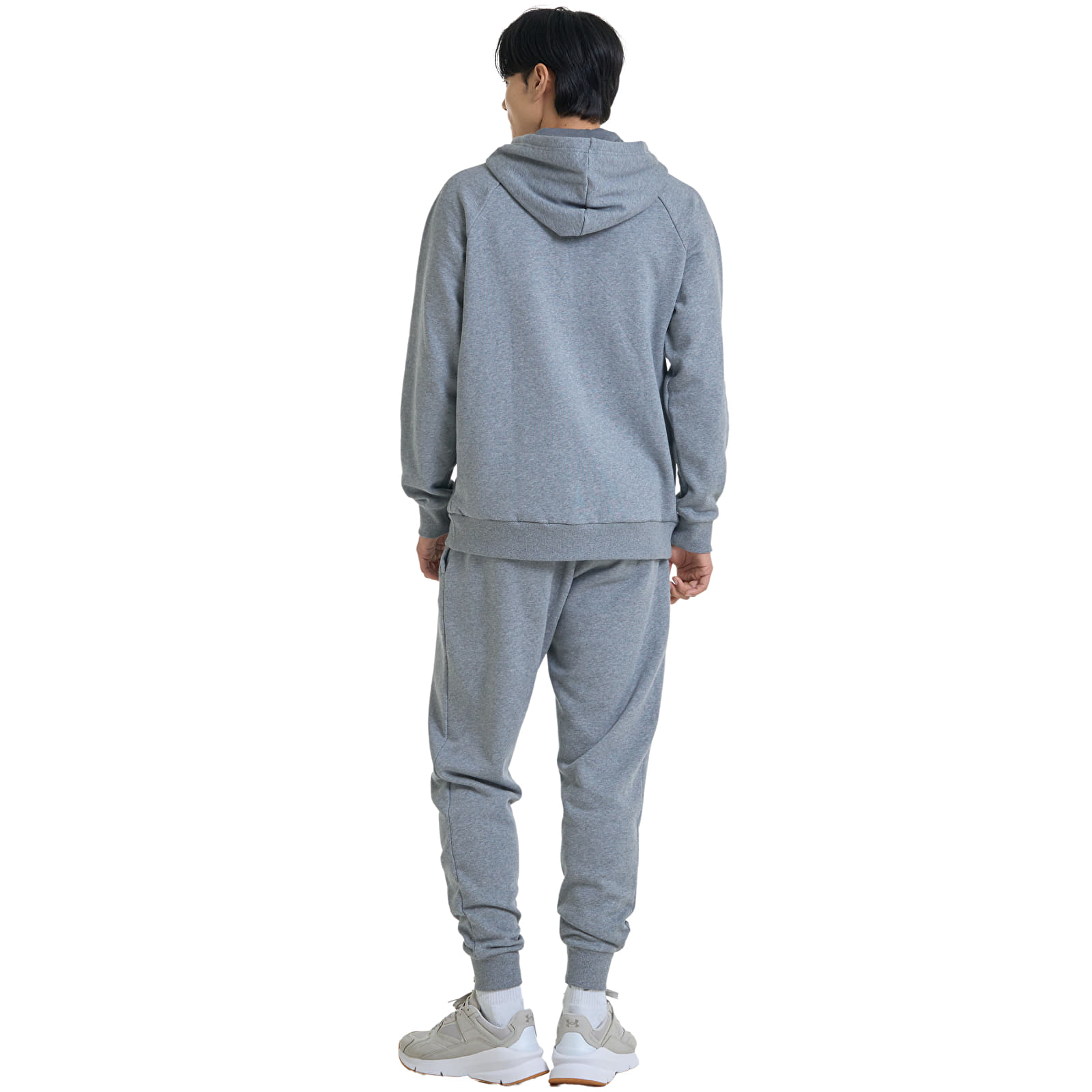 Bukser til mænd Under Armour Rival Fleece Joggers Castlerock Light Heather/ White