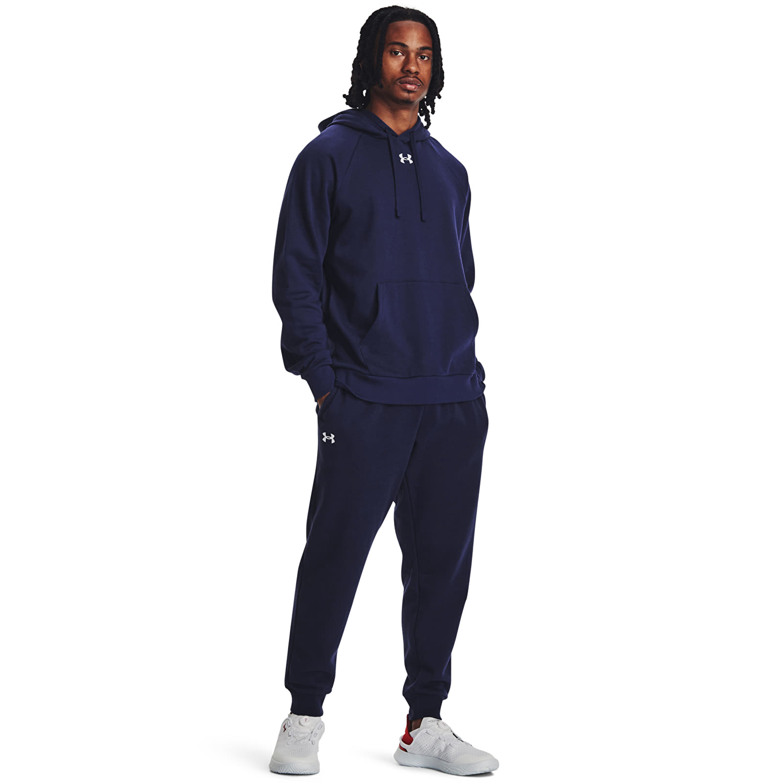 Ανδρικά παντελόνια Under Armour Rival Fleece Joggers Midnight Navy/ White