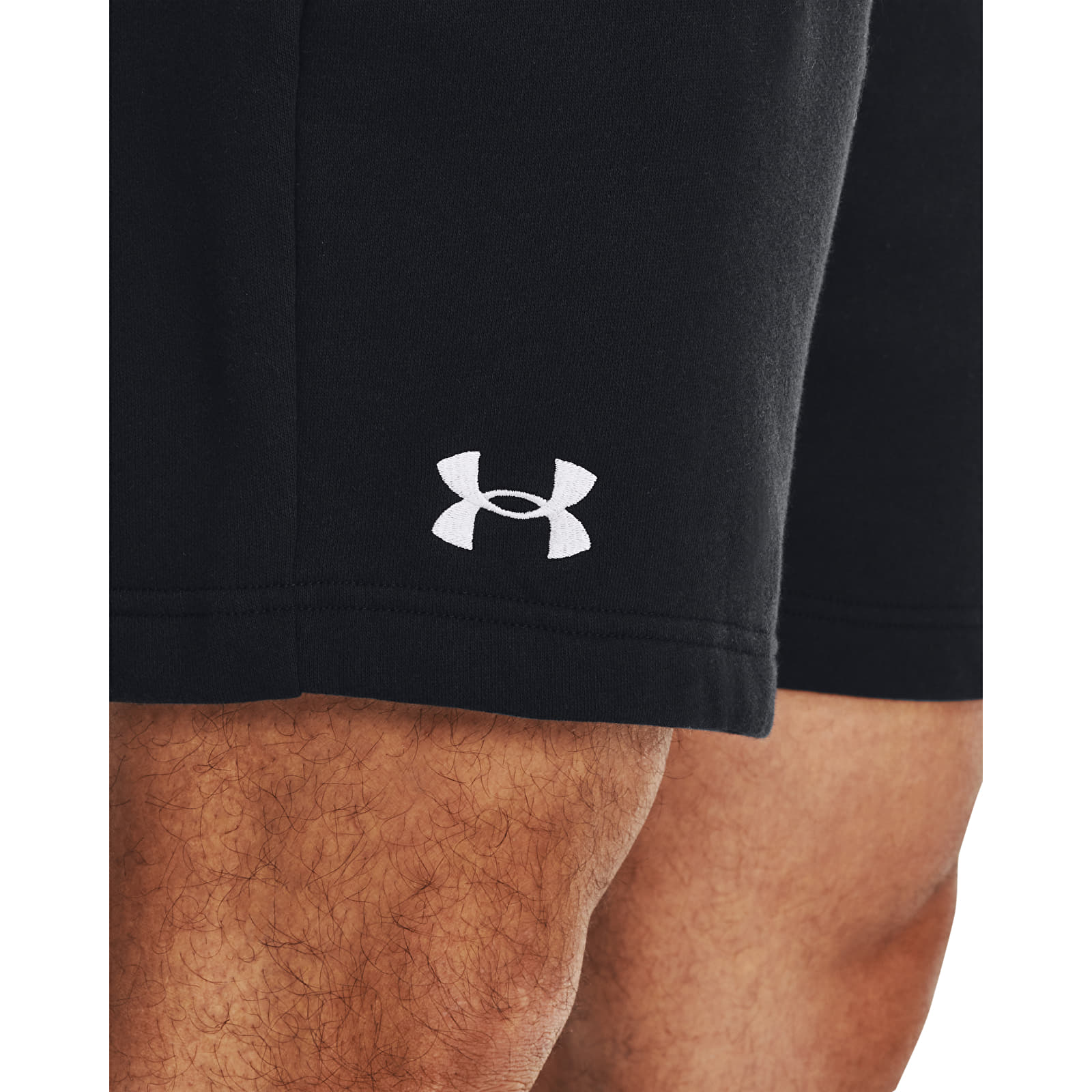 Férfi sortok Under Armour Rival Fleece Shorts Black/ White
