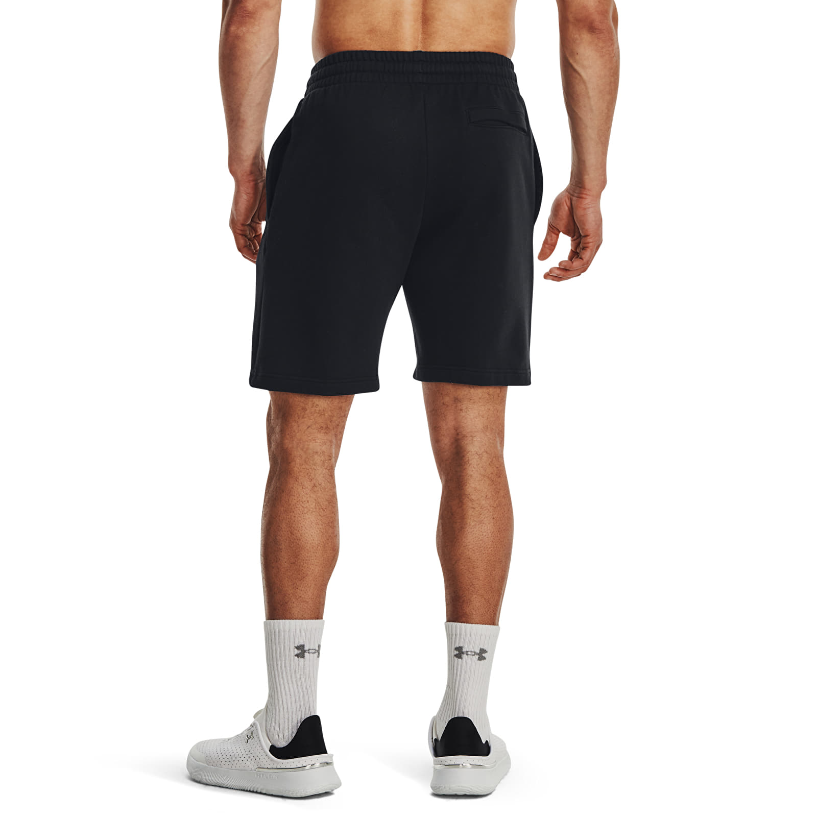 Férfi sortok Under Armour Rival Fleece Shorts Black/ White