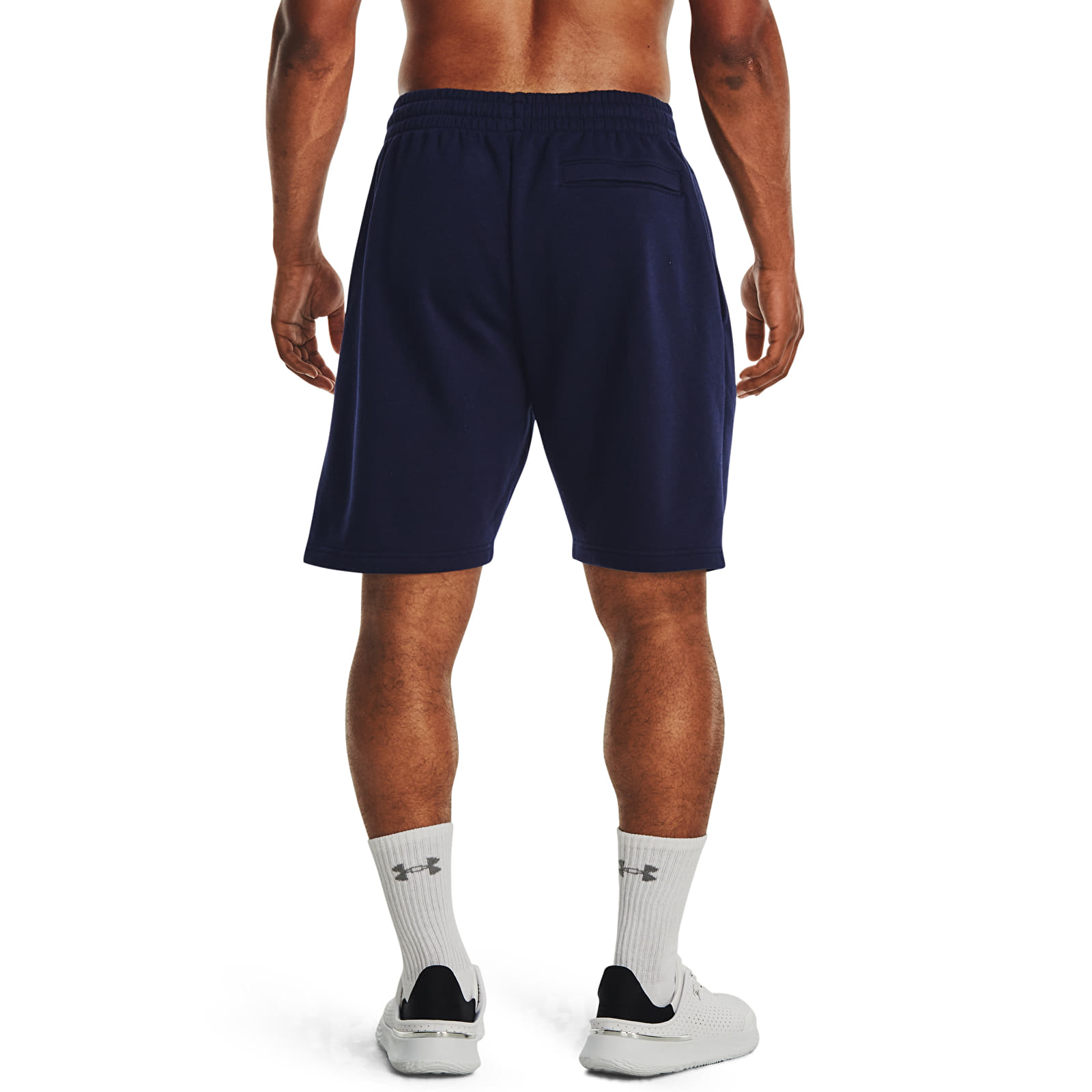 Vīriešu šorti Under Armour Rival Fleece Shorts Midnight Navy/ White
