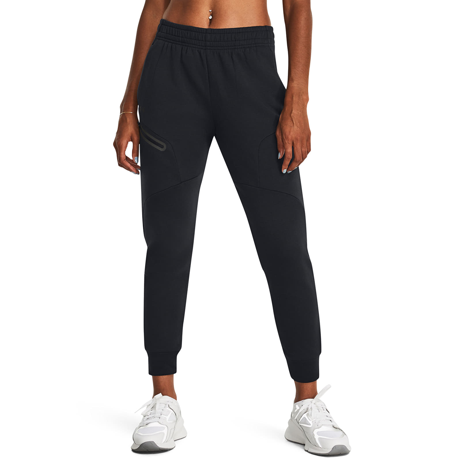 Women's trousers Under Armour Unstoppable Fleece Jogger Black/ Black