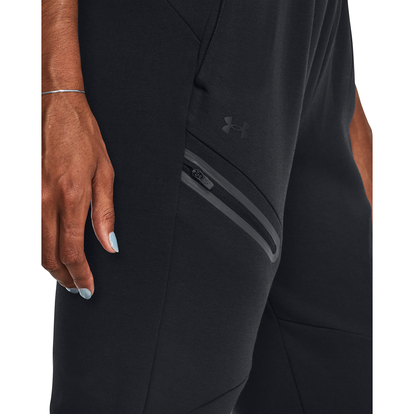 Women's trousers Under Armour Unstoppable Fleece Jogger Black/ Black